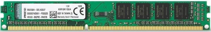 Оперативная память KINGSTON DIMM DDR3 4GB 1600 MHz (KVR16N11S8/4WP)