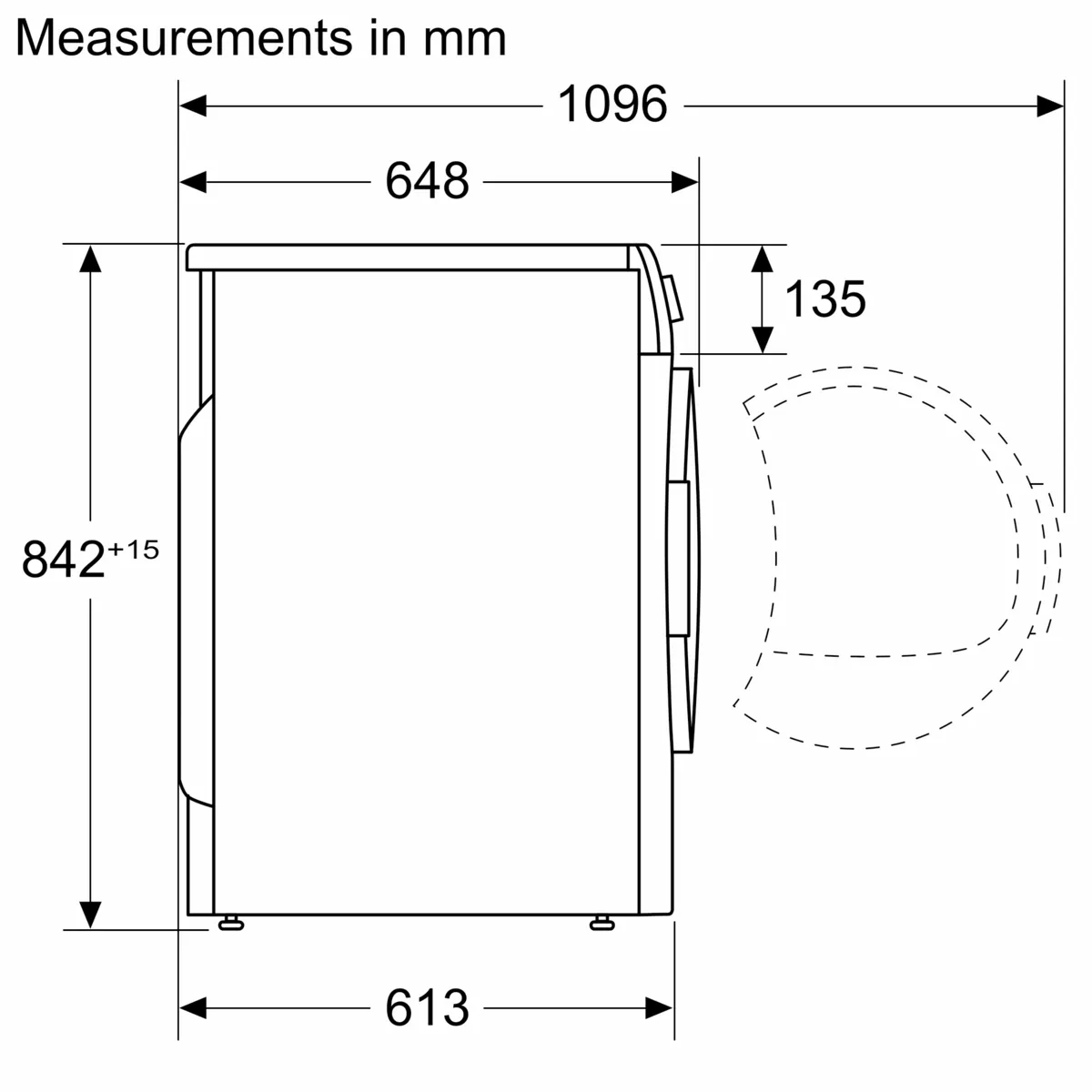 Сушильная машина BOSCH WQG1420AME Serie 4, белая