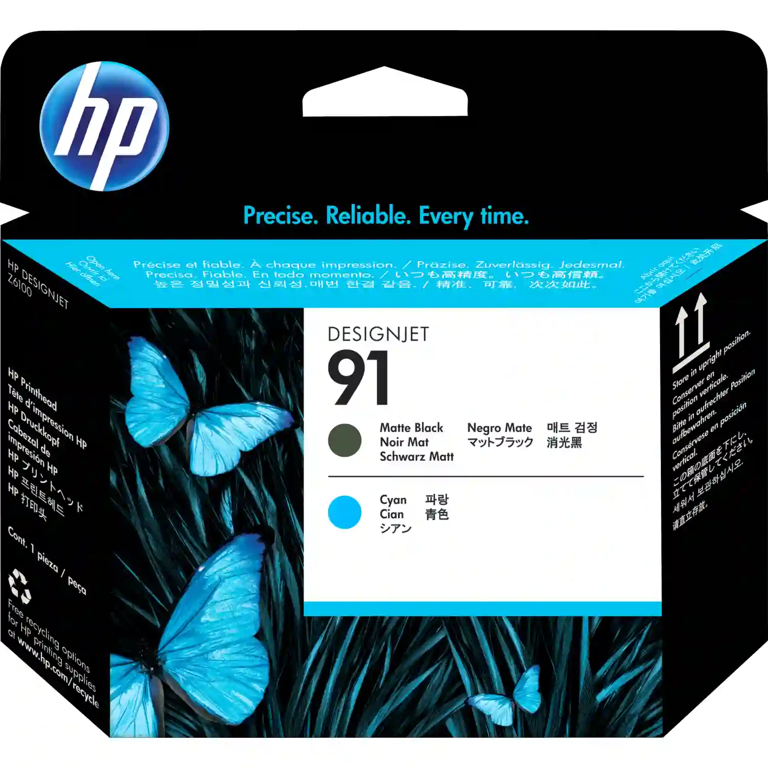 Печатающая головка HP 91 Matte Black and Cyan (C9460A)