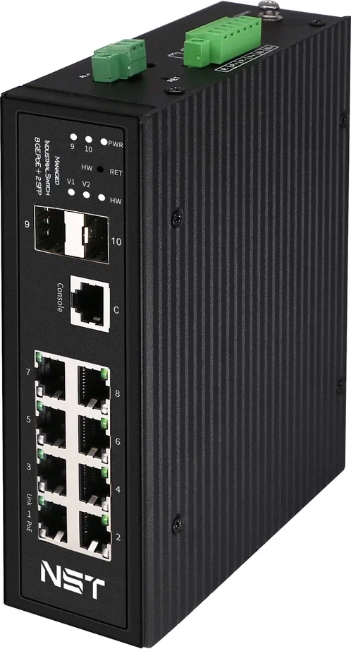 PoE-коммутатор управляемый NST Gigabit Ethernet L2+ (NS-SW-8G2G-PL/IM)