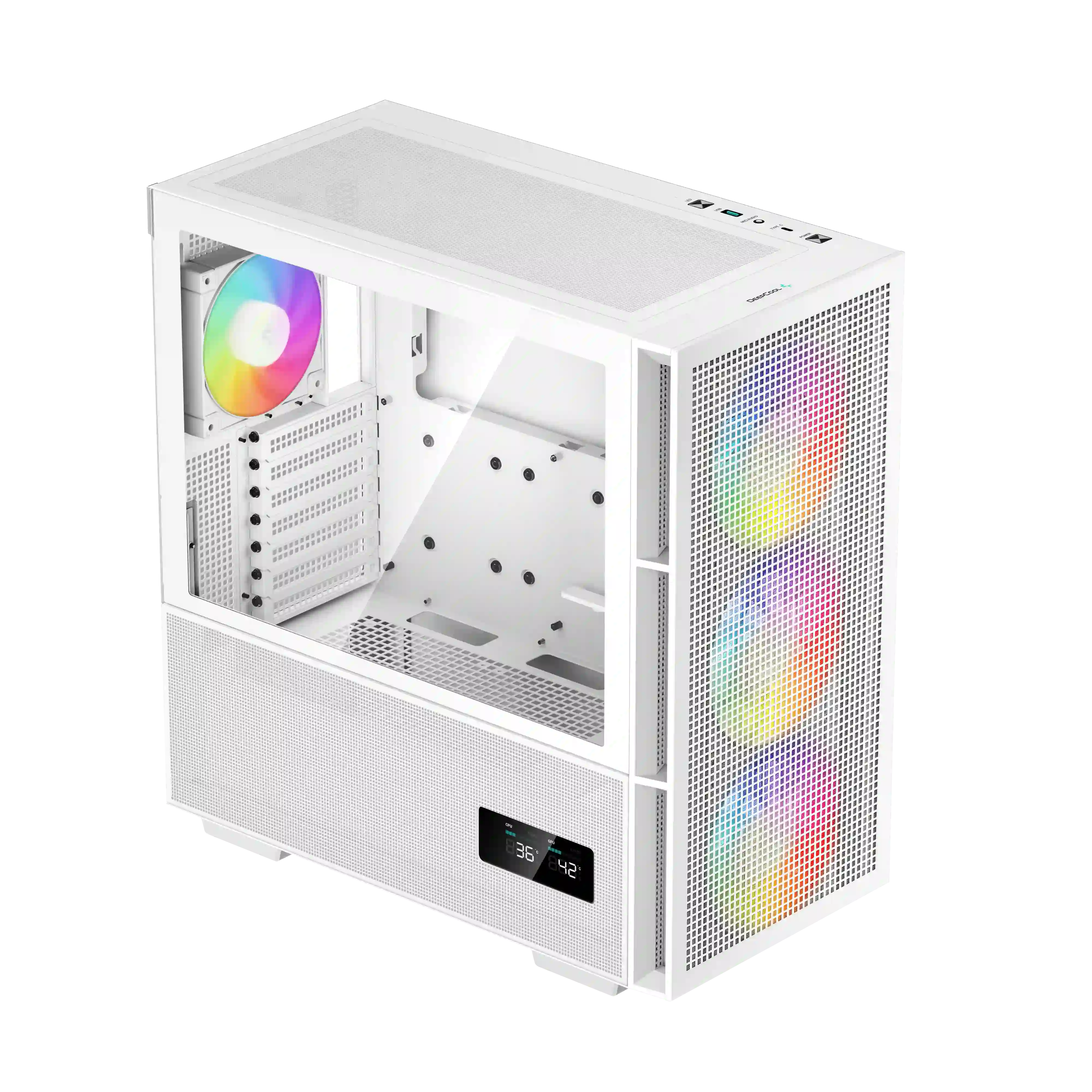 Корпус для ПК без БП DEEPCOOL CH560 ARGB Digital White (R-CH560-WHAPE4D-G-1)