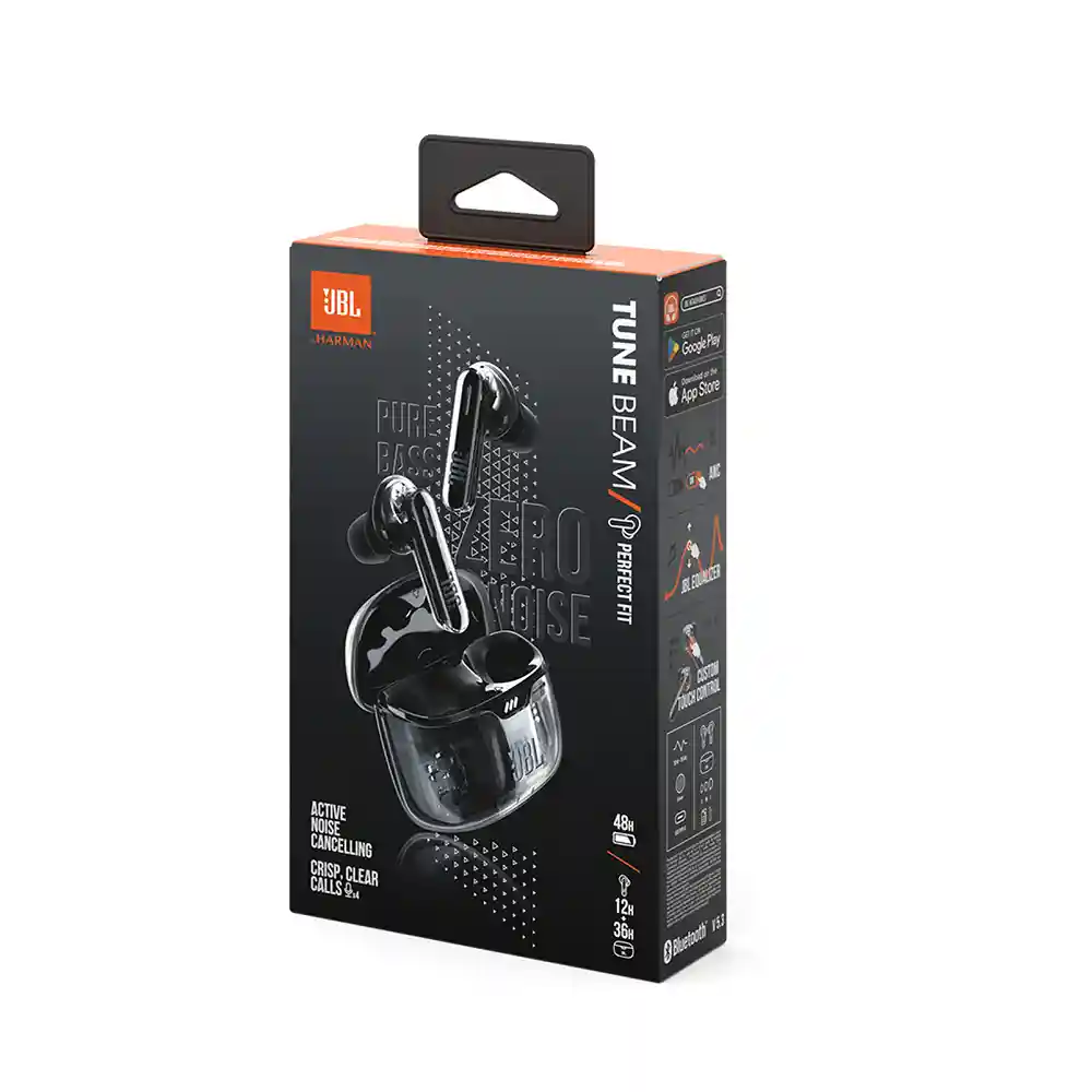 Наушники беспроводные JBL Tune Beam Ghost Black (JBLTBEAMGBLK)