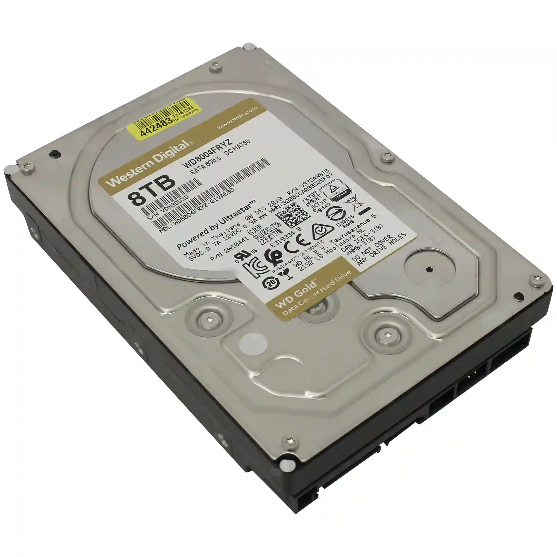 Внутренний HDD диск WD Gold 8TB, SATA3, 3.5