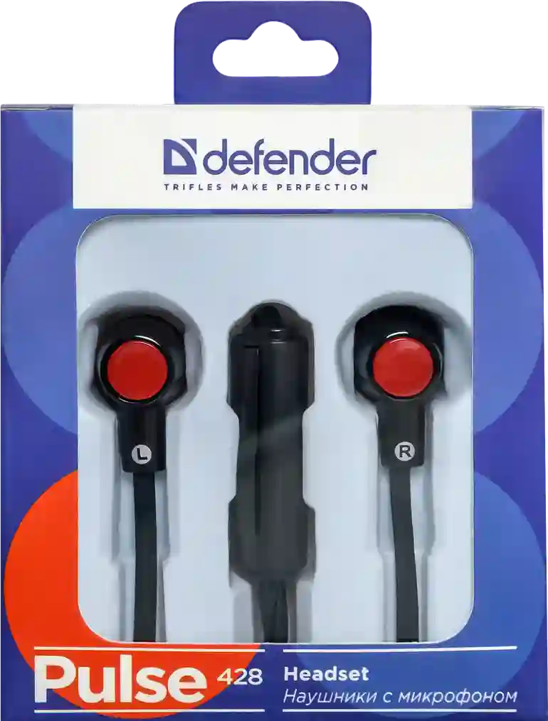 Наушники проводные DEFENDER Pulse 428 black (63428)