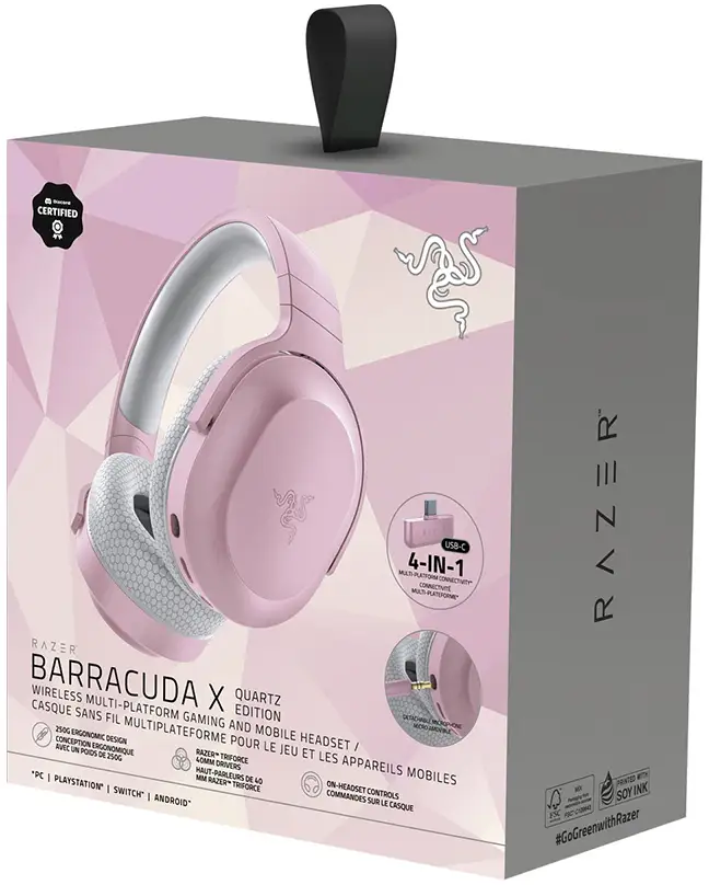 Гарнитура игровая RAZER Barracuda X (2022) - Quartz Pink (RZ04-04430300-R3M1)