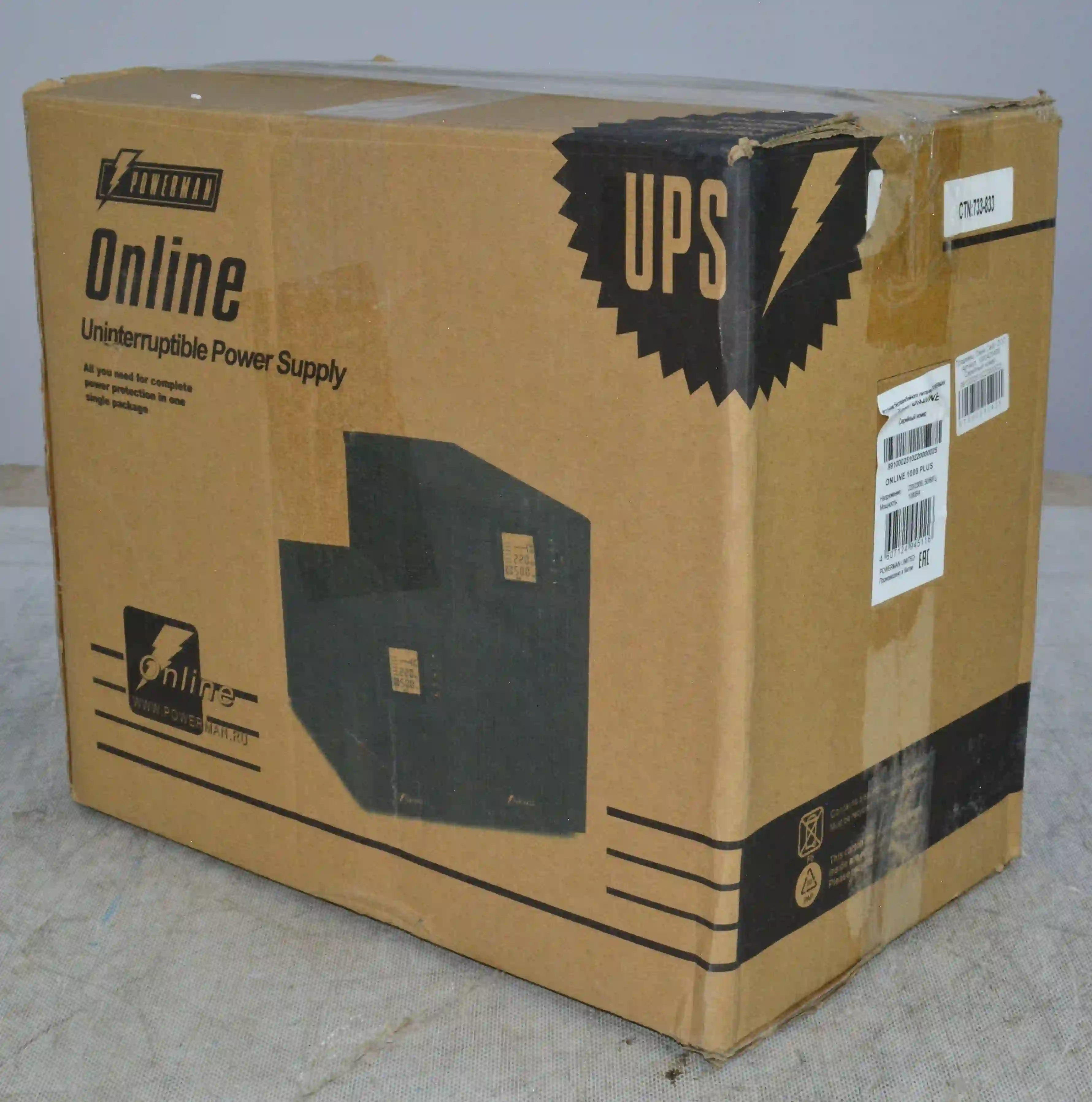 ИБП POWERMAN Online 1000 PLUS k4 000091435