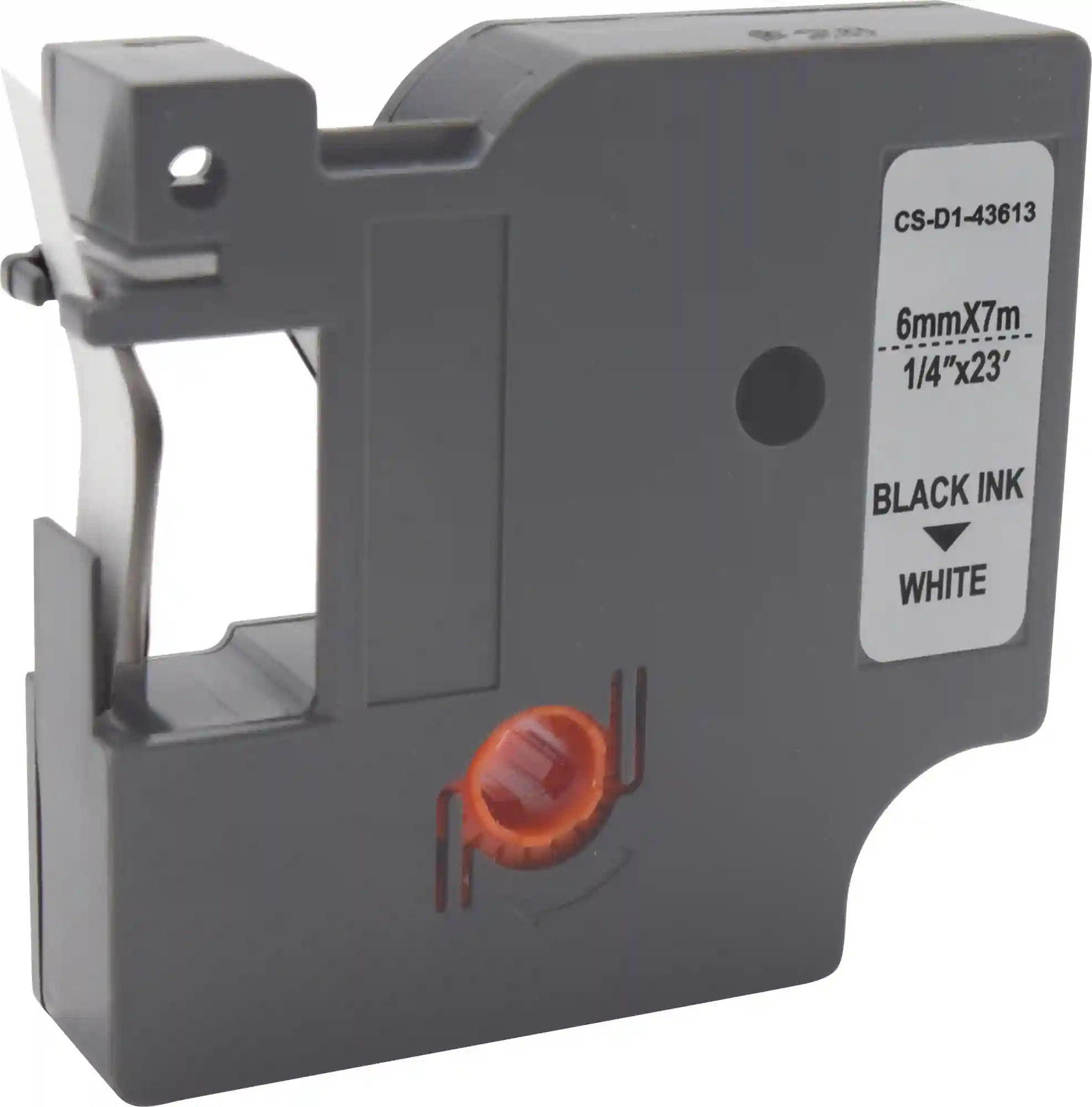 Ленточный картридж CACTUS CS-D1-43613 43613 чёрный для Dymo LM 160, 210D, 280, PnP, 420P, 500 TS; Rhino Pro 6000, 5200, 4200