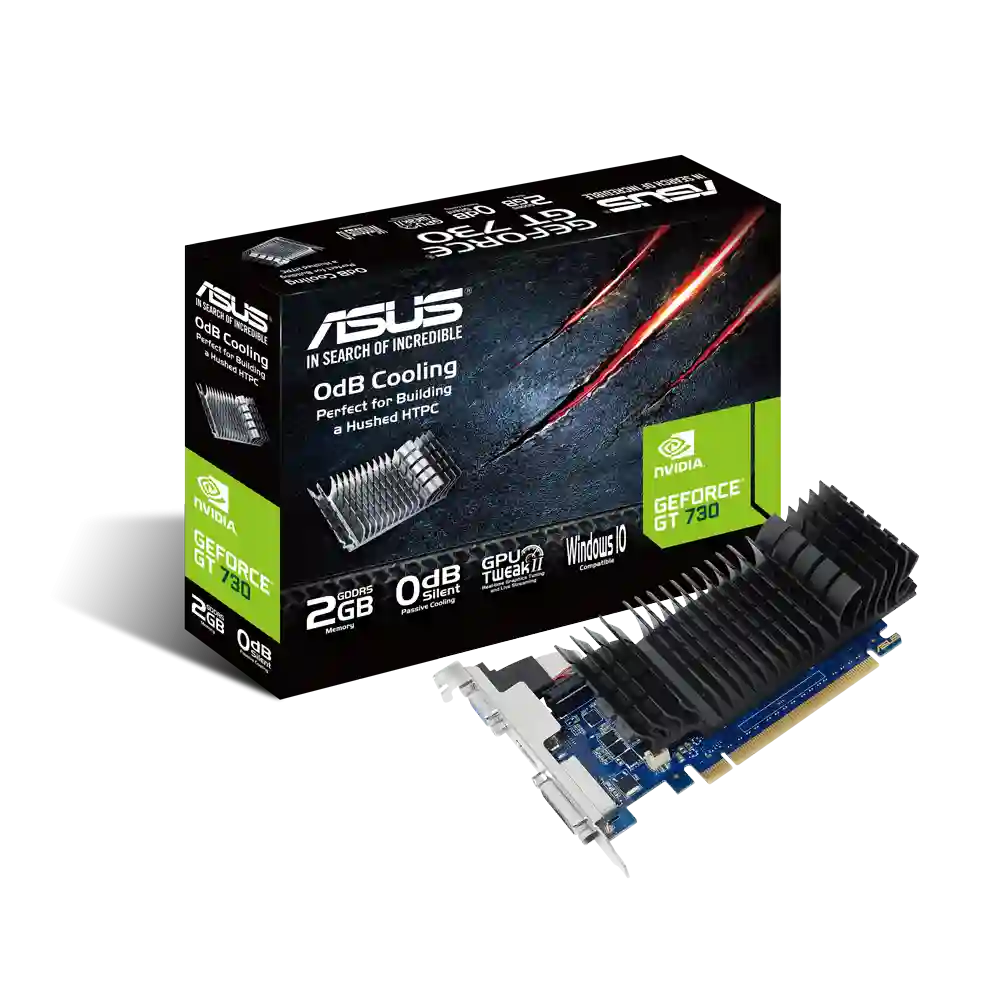 Видеокарта ASUS GeForce GT 730 Silent 2Gb (GT730-SL-2GD5-BRK)