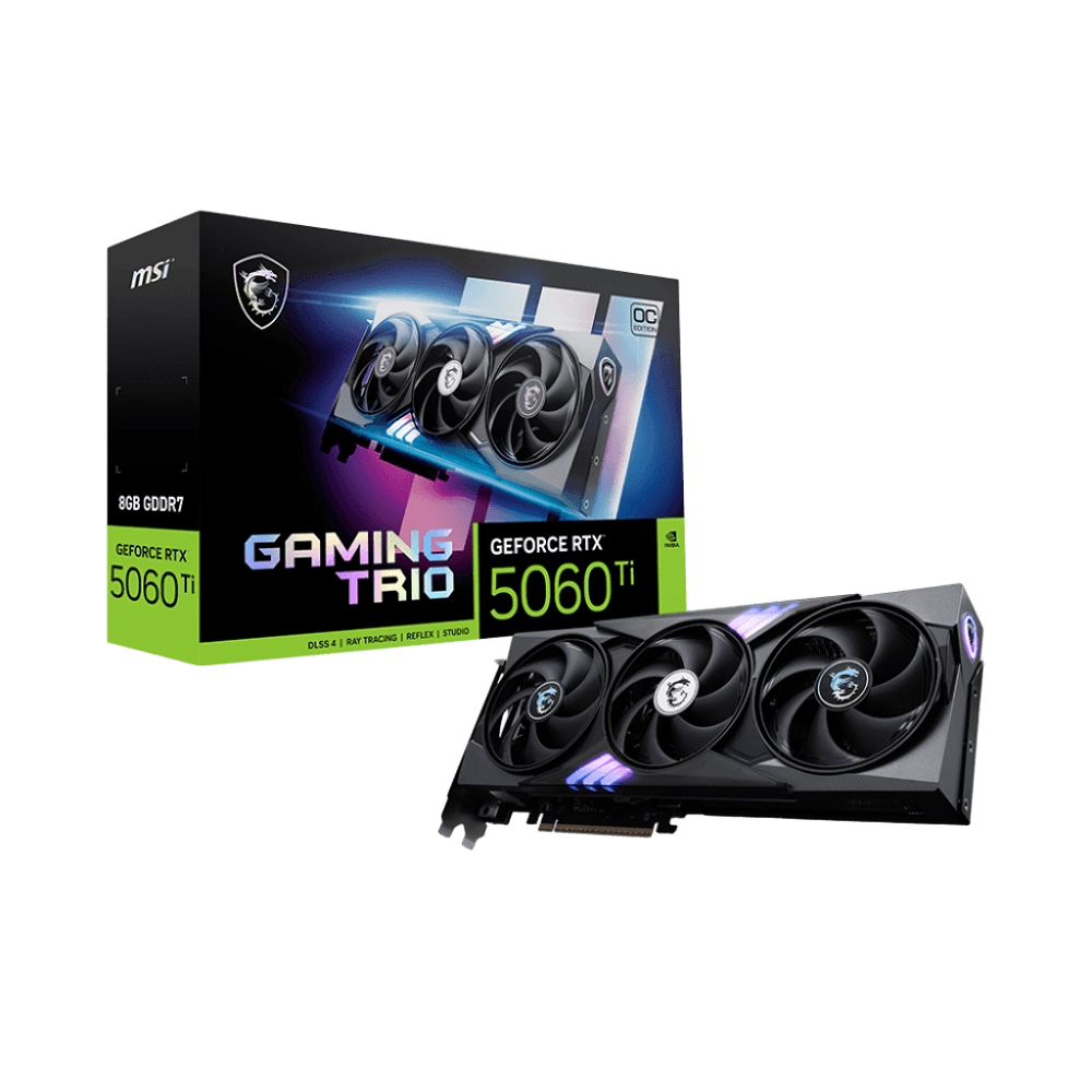 

Видеокарта MSI GeForce RTX 5060 Ti 8G Gaming Trio OC
