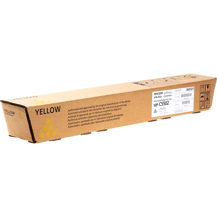 Картридж для лазерного принтера RICOH MP C5502E Yellow (842021) картридж для лазернего принтера ricoh sp c310e пурпурный оригинал