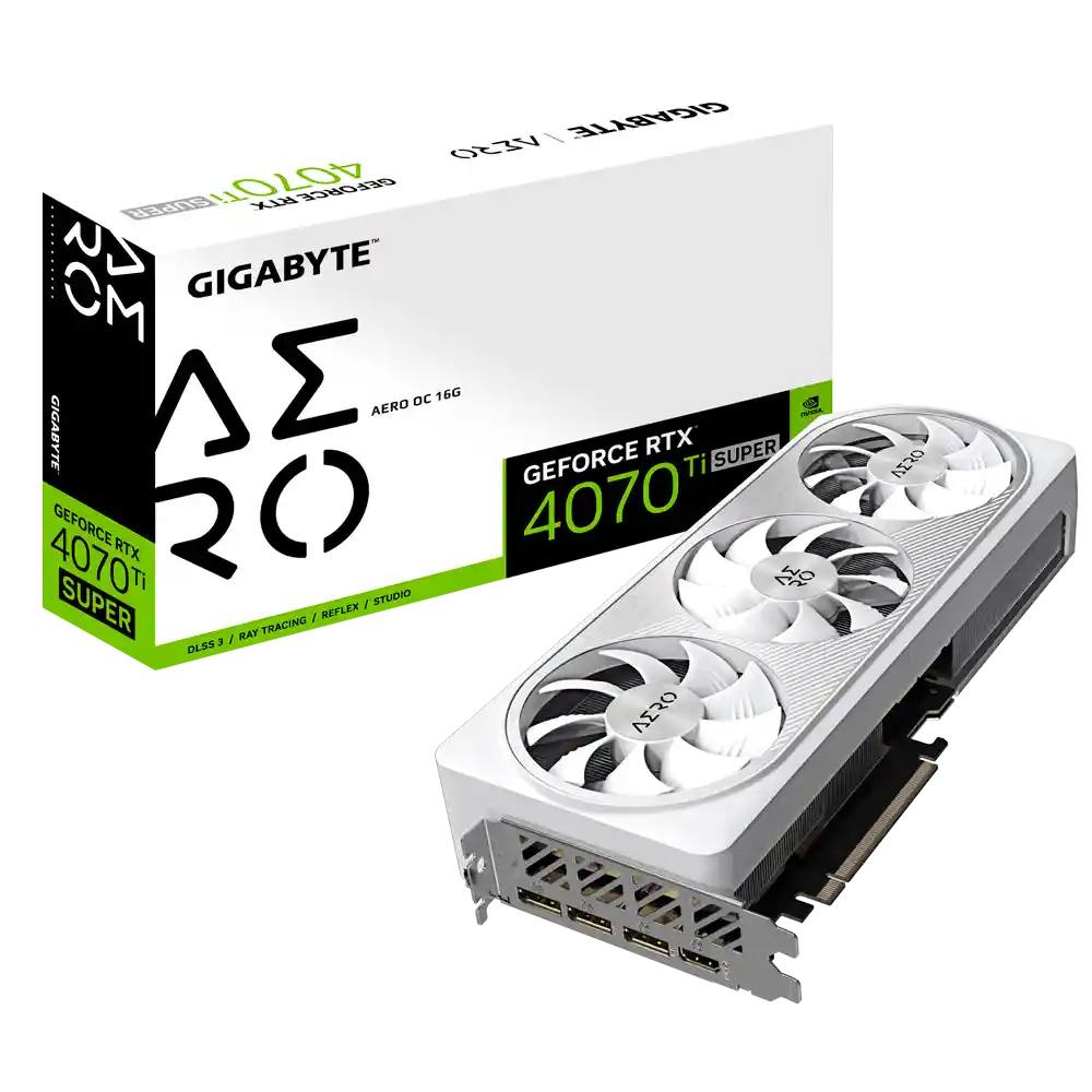 Видеокарта GIGABYTE GeForce RTX 4070 Ti Super Aero OC 16Gb (GV-N407TSAERO OC-16GD) PI