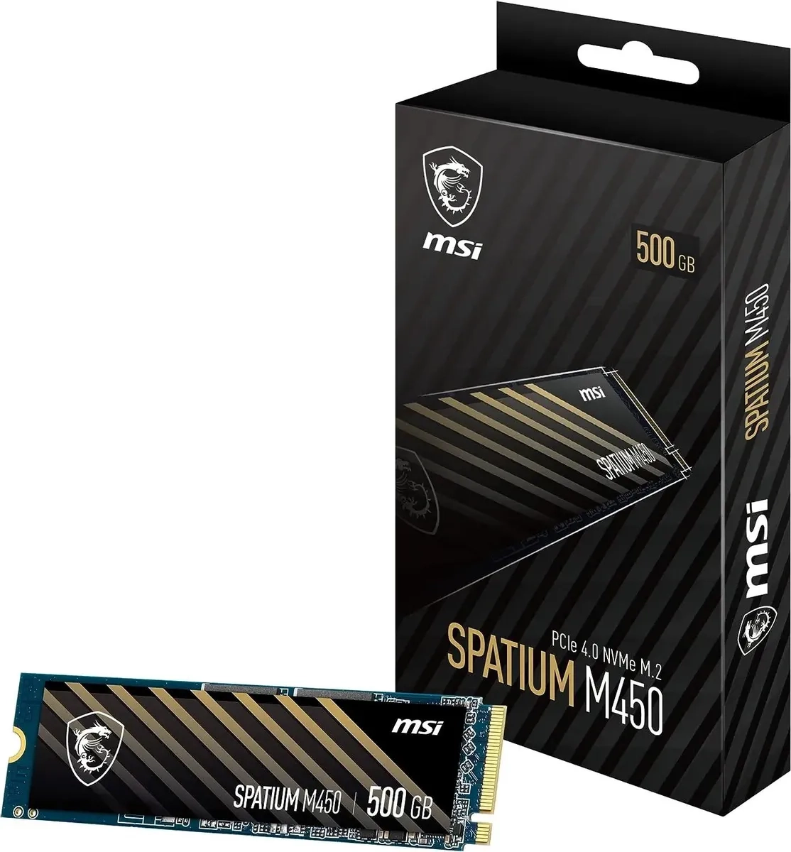 Внутренний SSD диск MSI Spatium M450 500GB, M.2 (S78-440K220-P83)