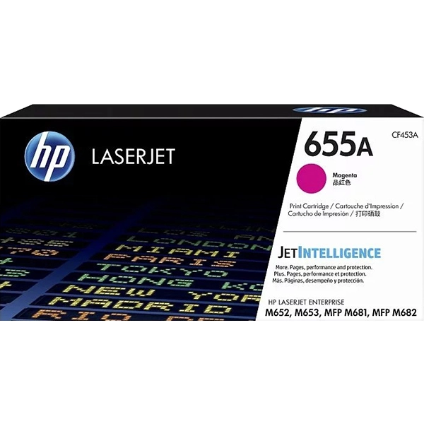 Картридж для лазерного принтера HP 655A Magenta (CF453A)