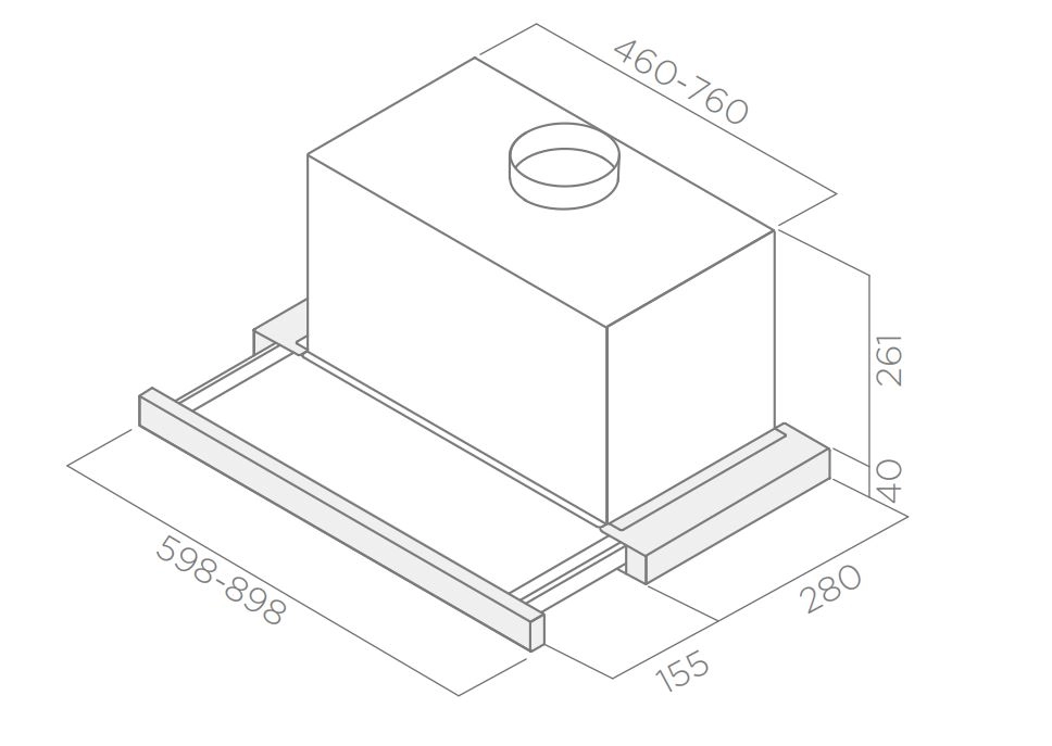 Встраиваемая вытяжка ELICA ELITE 26 IX/A/60 PRF0038809B