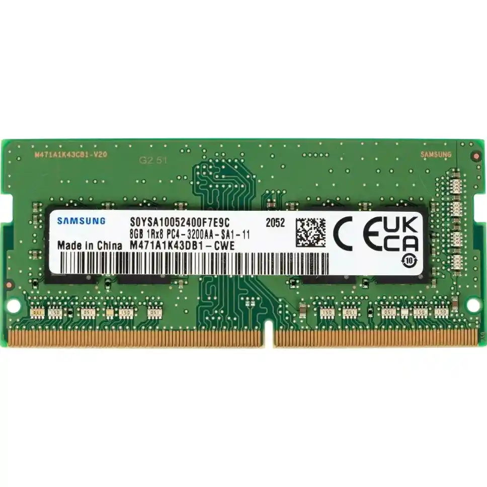 Оперативная память SAMSUNG M471 SODIMM DDR4 8GB (1x16GB) 5600MHZ (M471A1K43DB1-CWEDY)