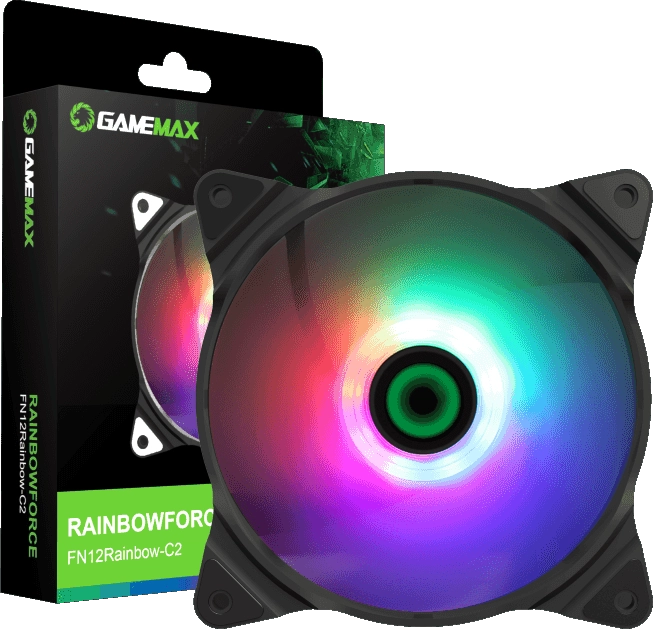 Вентилятор для корпуса GAMEMAX (FN-12Rainbow-C2)