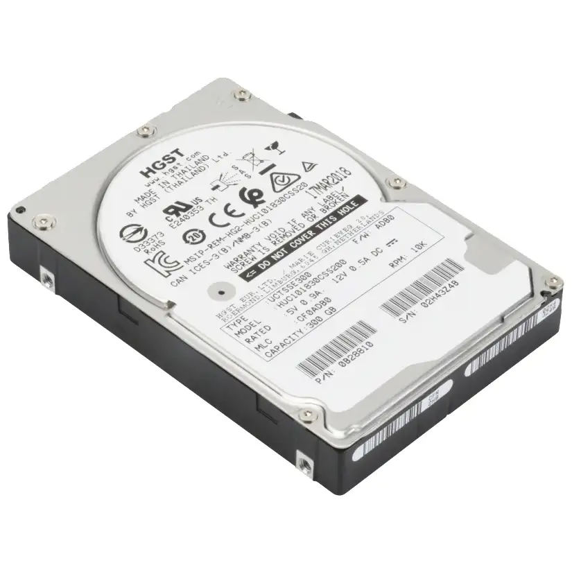 Внутренний HDD диск WD HGST Ultrastar 300GB, SAS, 2.5" (HUC101830CSS200)