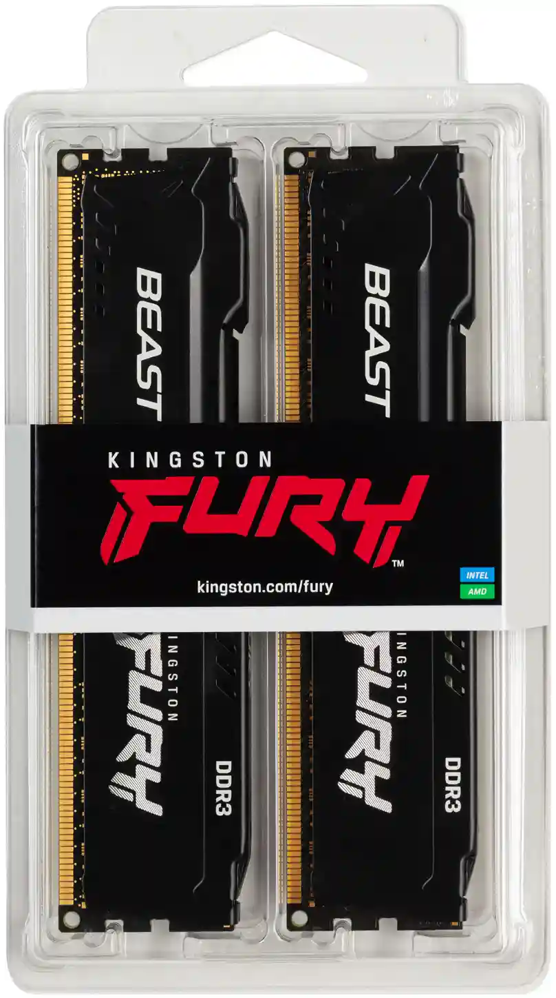 Оперативная память KINGSTON FURY Beast Black DIMM DDR3  16GB (2x8GB) 1600 MHz(KF316C10BBK2/16)