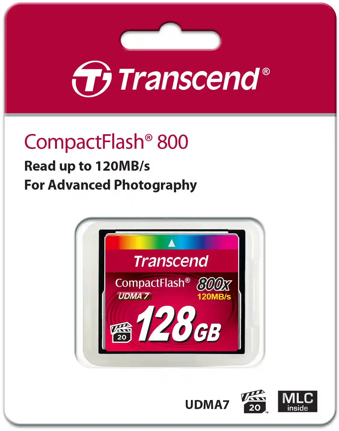 Карта памяти TRANSCEND CompactFlash 800 128GB (TS128GCF800)