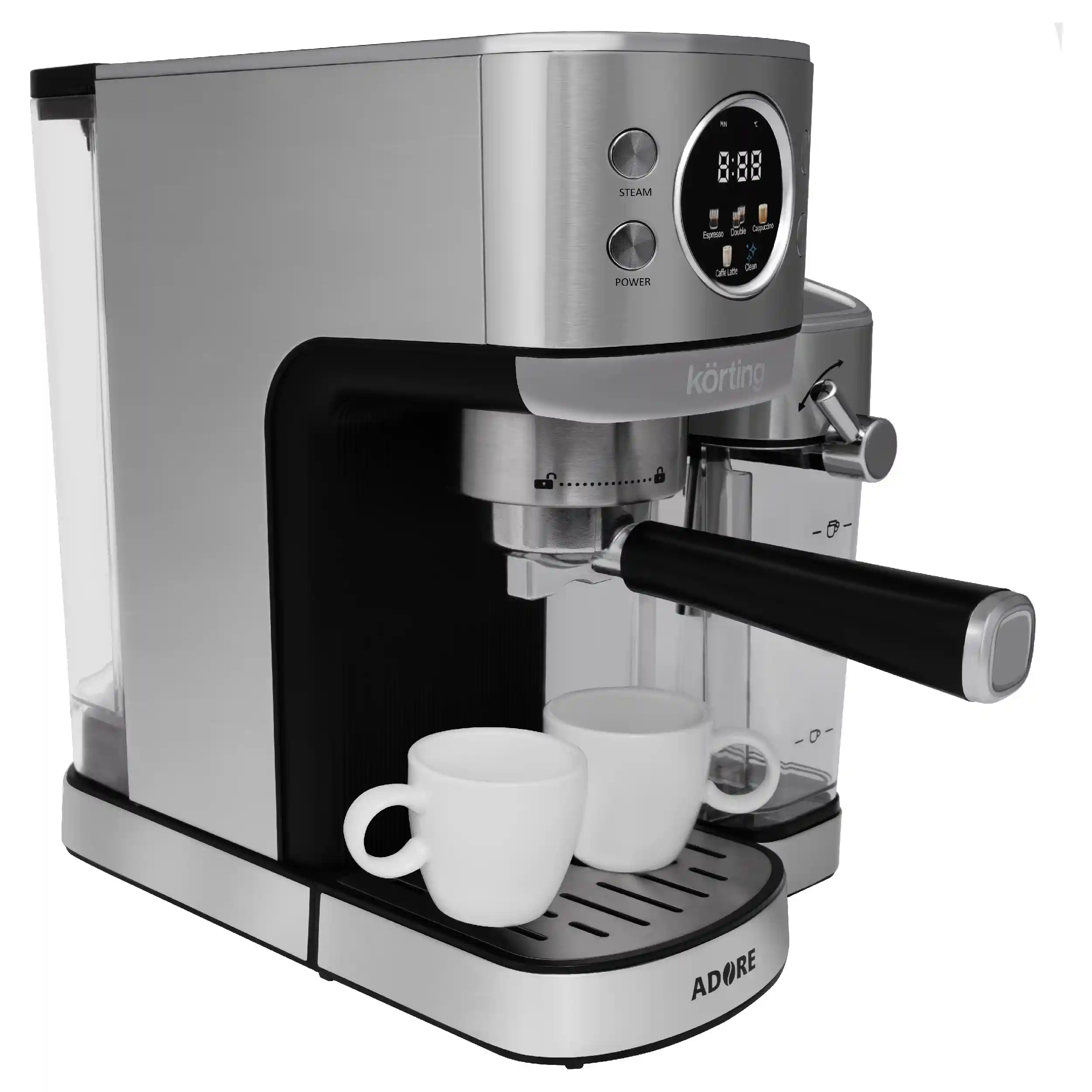Кофеварка KORTING KCM 1006 T Adore, нержавеющая сталь