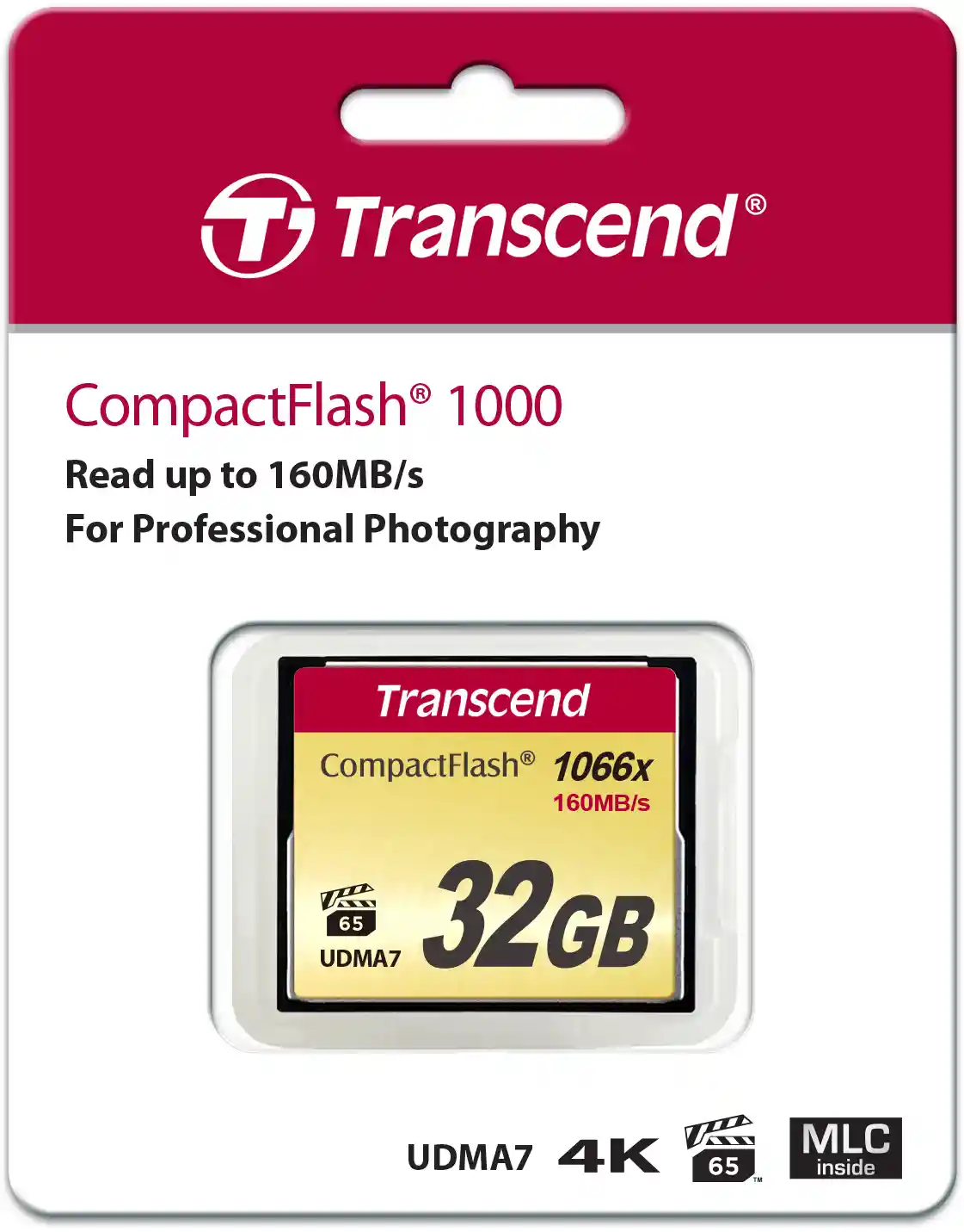 Карта памяти TRANSCEND CompactFlash 1000 32GB (TS32GCF1000)