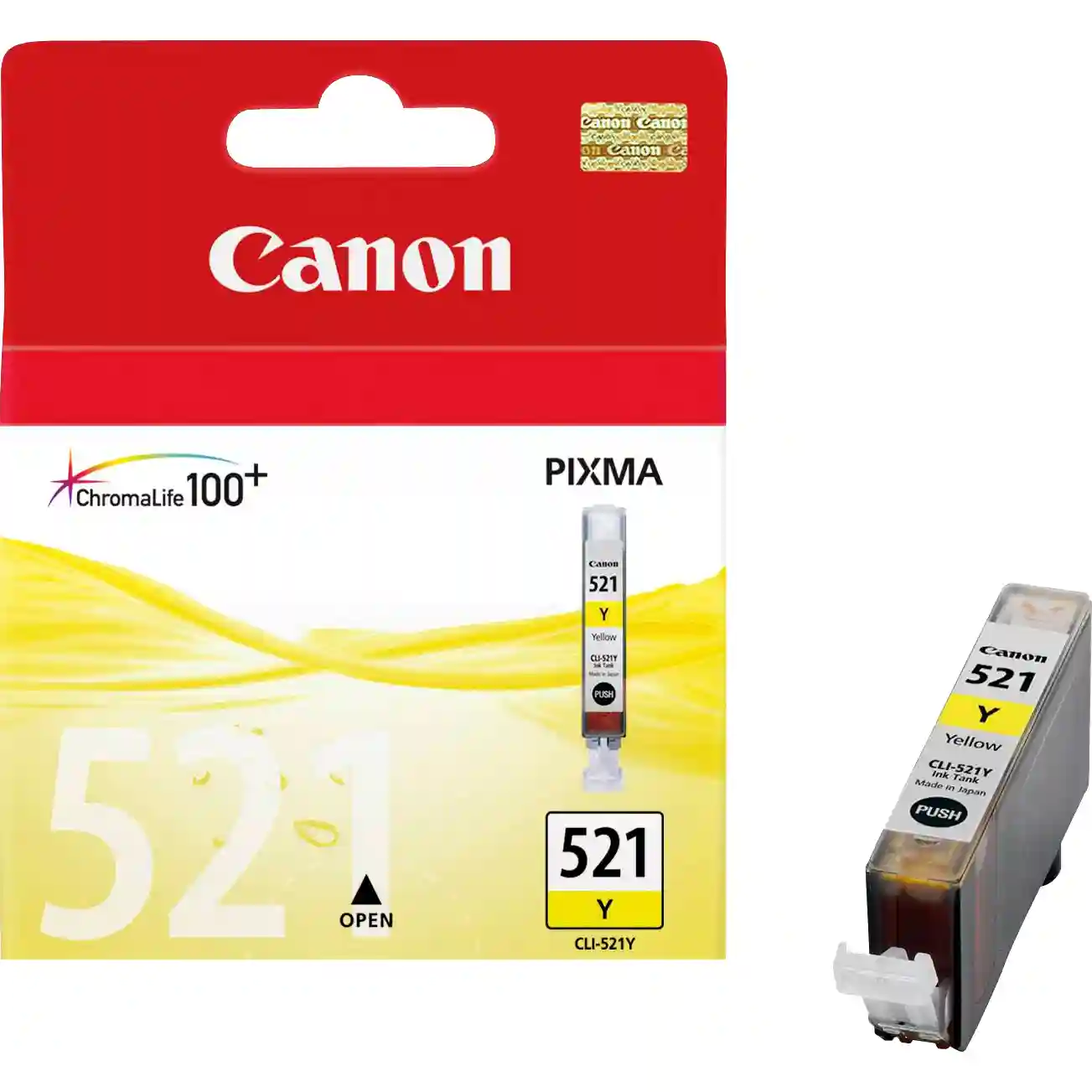 Картридж для струйного принтера CANON CLI-521 Yellow (2936B001)