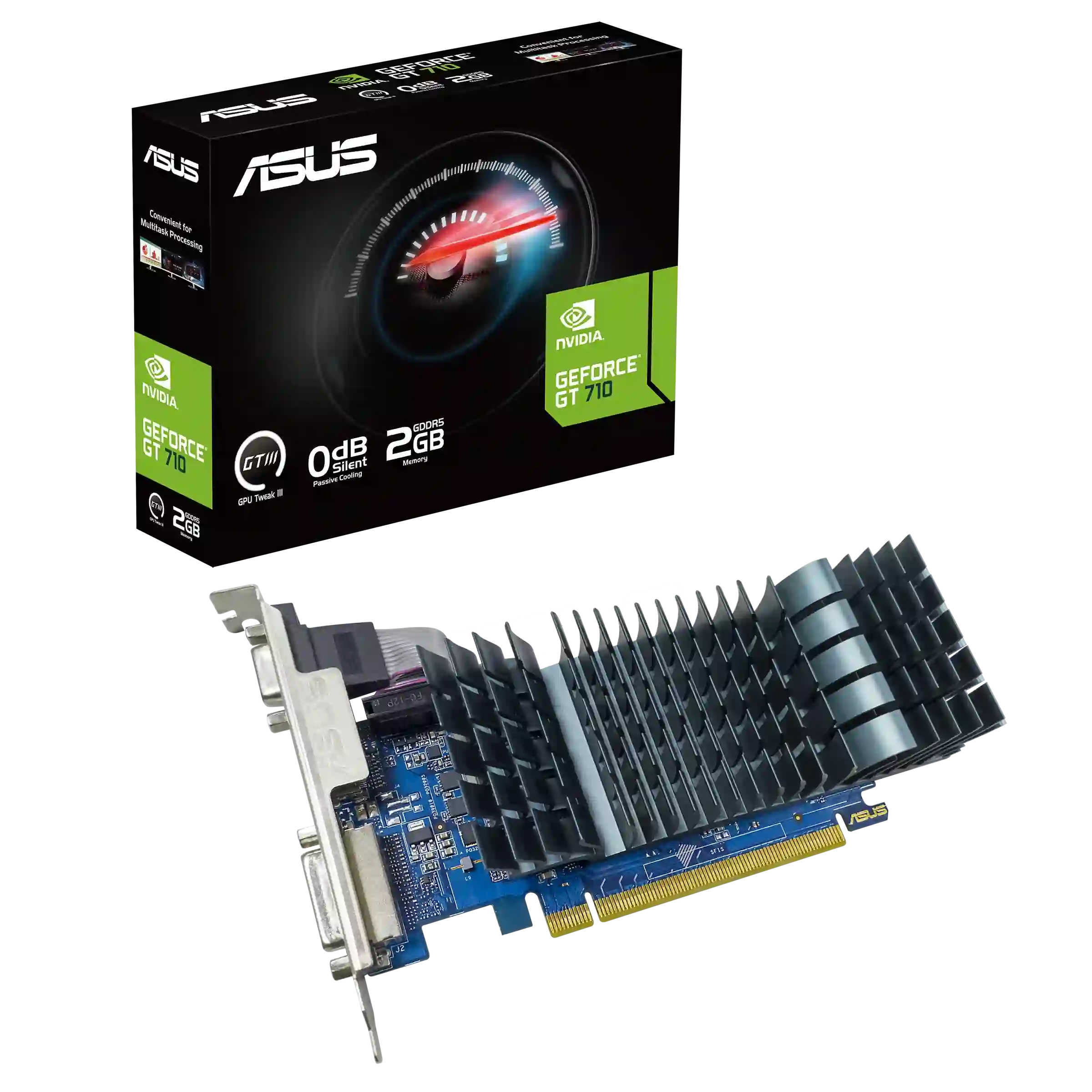 Видеокарта ASUS GeForce GT710 SL 2GD5 BRK EVO 2Gb (90YV0ALA-M0NA00)