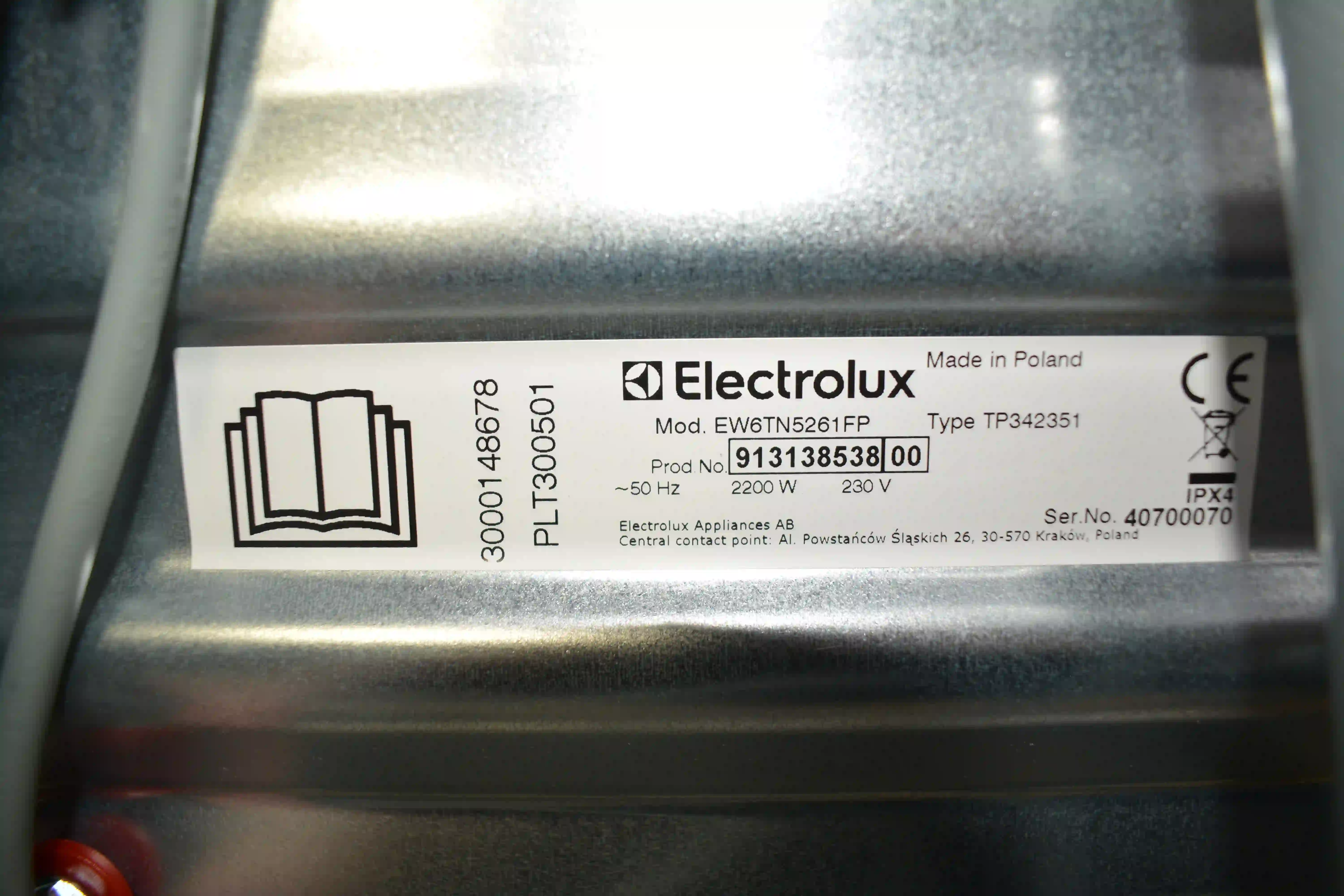 Стиральная машина ELECTROLUX EW6TN5261FP k5 000009465