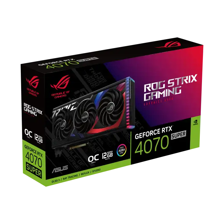 Видеокарта ASUS ROG Strix GeForce RTX 4070 Super Gaming 12Gb (90YV0KD1-M0NA00)