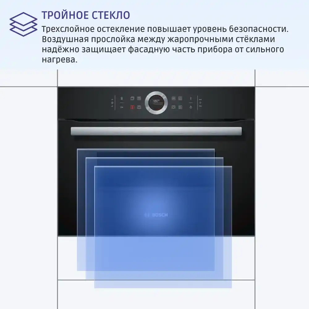 Встраиваемый духовой шкаф BOSCH CMG633BB1