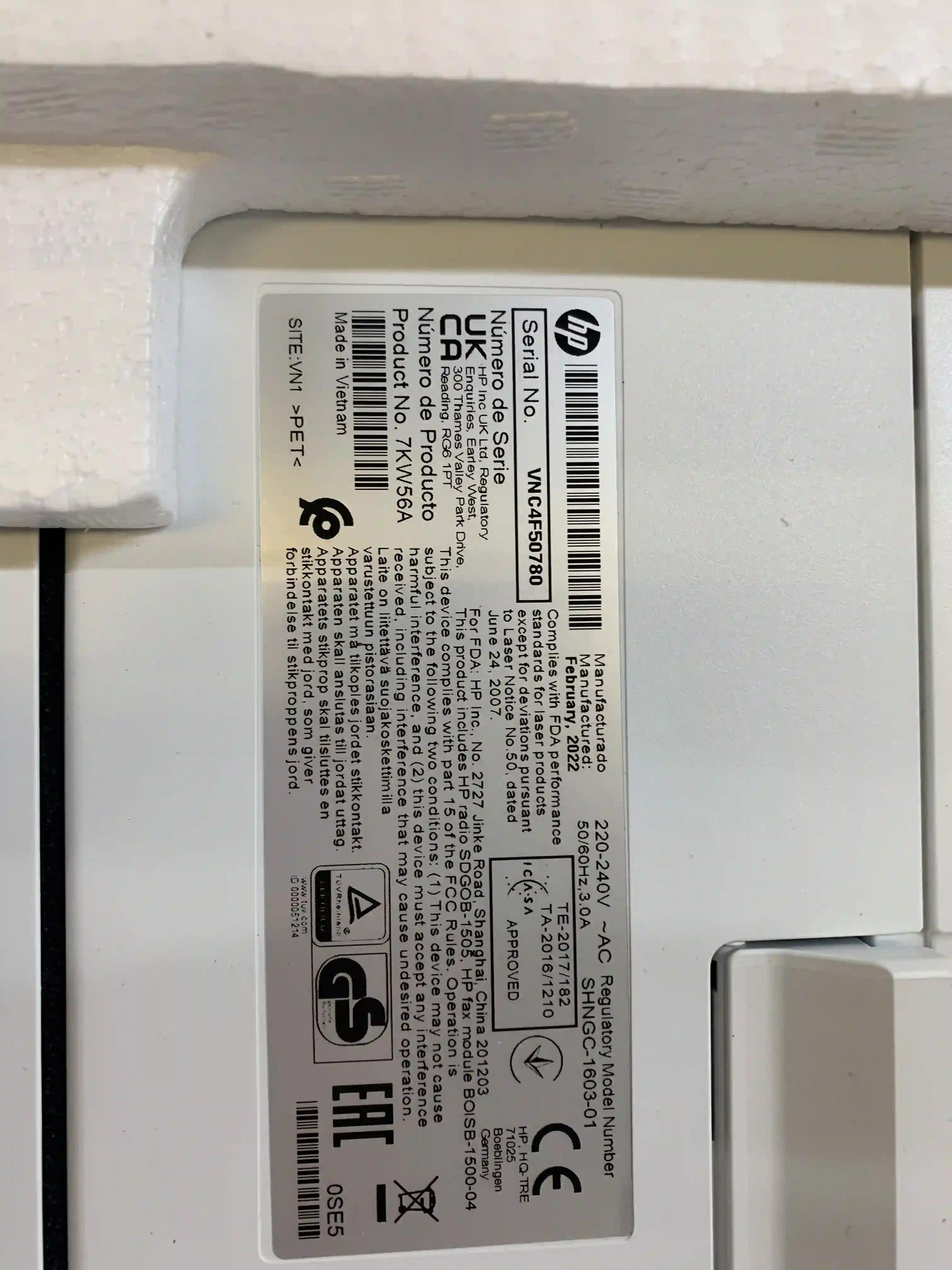 МФУ лазерное HP Color LaserJet Pro M183fw (7KW56A) k5