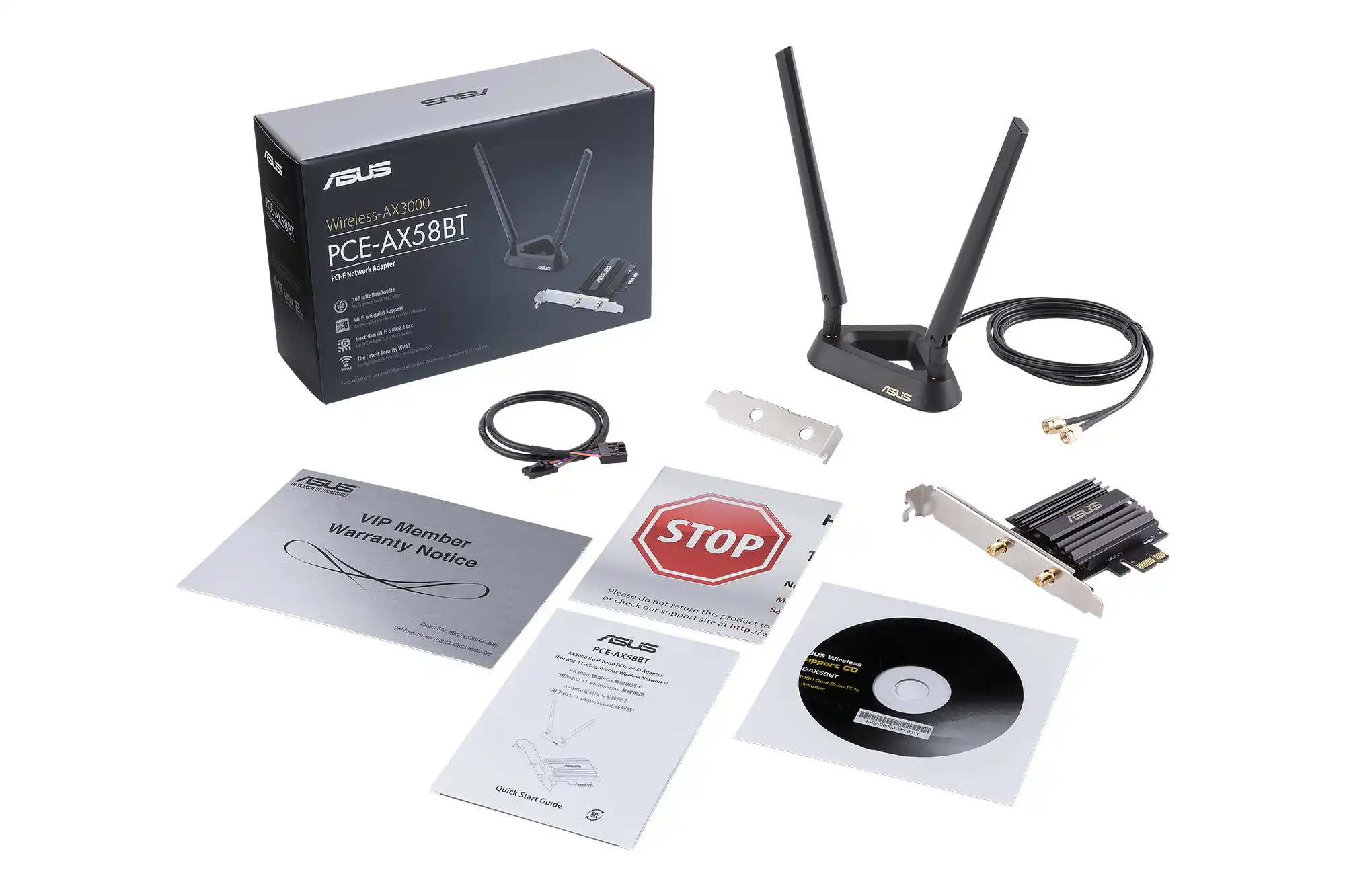 Wi-Fi адаптер ASUS PCE-AX58BT (90IG0610-MO0R00)