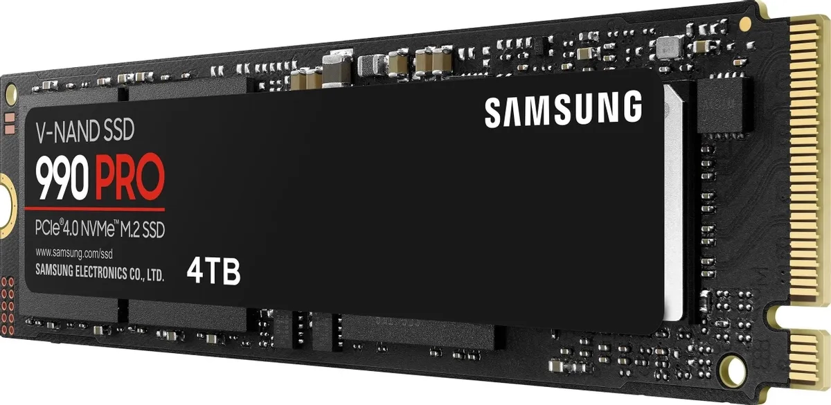 Внутренний SSD диск SAMSUNG 990 PRO 4000GB, M.2 (MZ-V9P4T0BW)