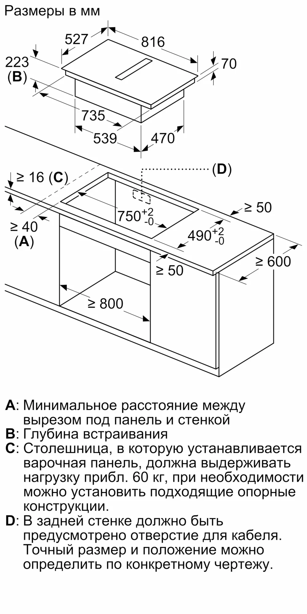 Встраиваемая индукционная панель BOSCH PXX875D57E Serie 8