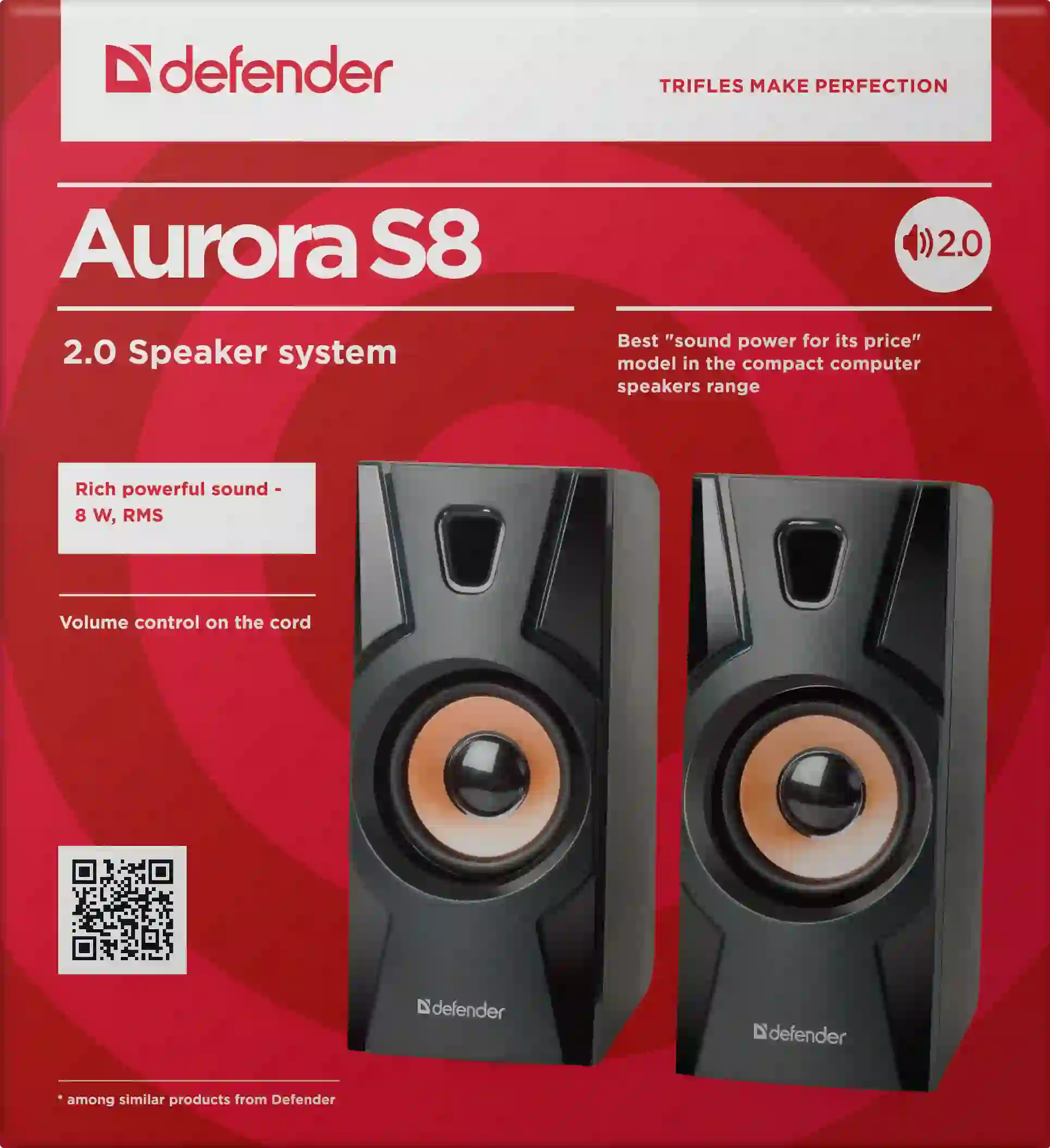 Акустическая система 2.0 DEFENDER Aurora S8 (65408)