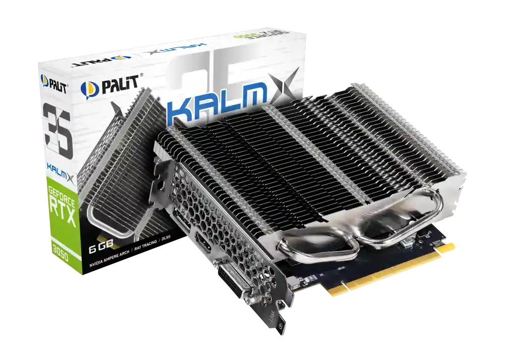 Видеокарта PALIT GeForce RTX 3050 KalmX 6GB (NE63050018JE-1070H)