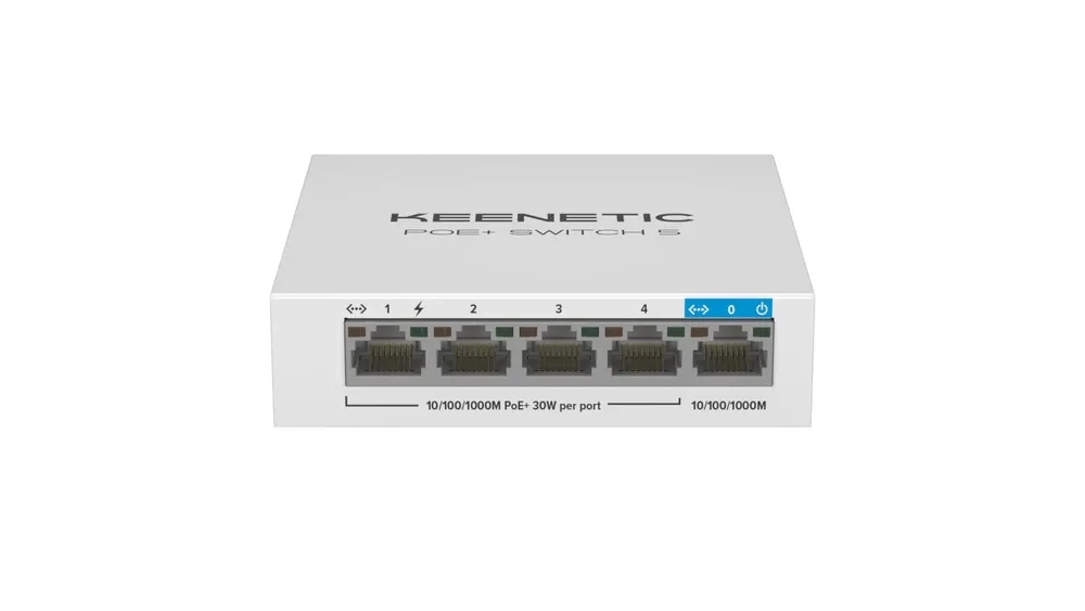 Коммутатор неуправляемый KEENETIC Keenetic PoE+ Switch 5 (KN-4610)