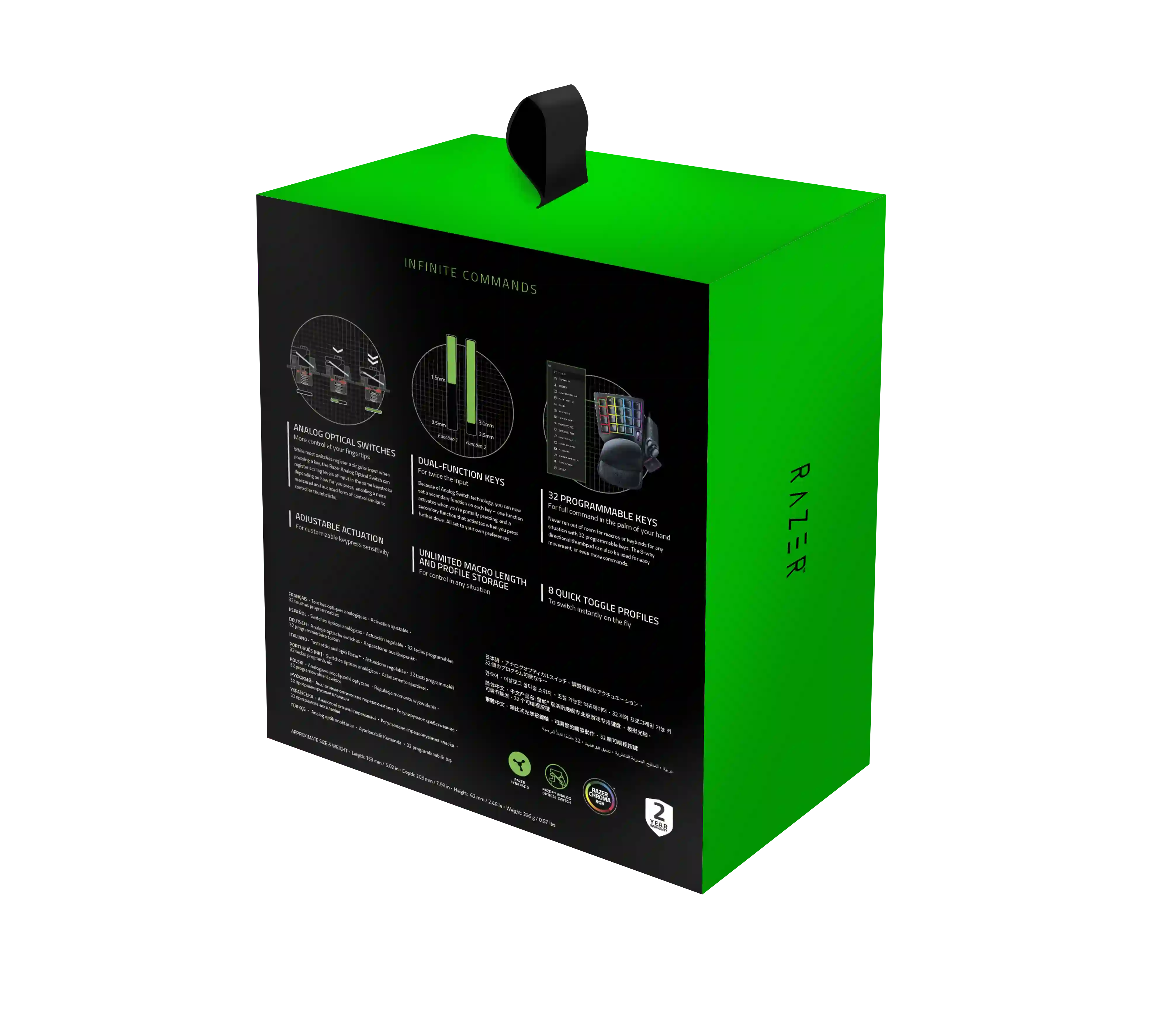 Кейпад игровой RAZER Razer Tartarus Pro (RZ07-03110100-R3M1)