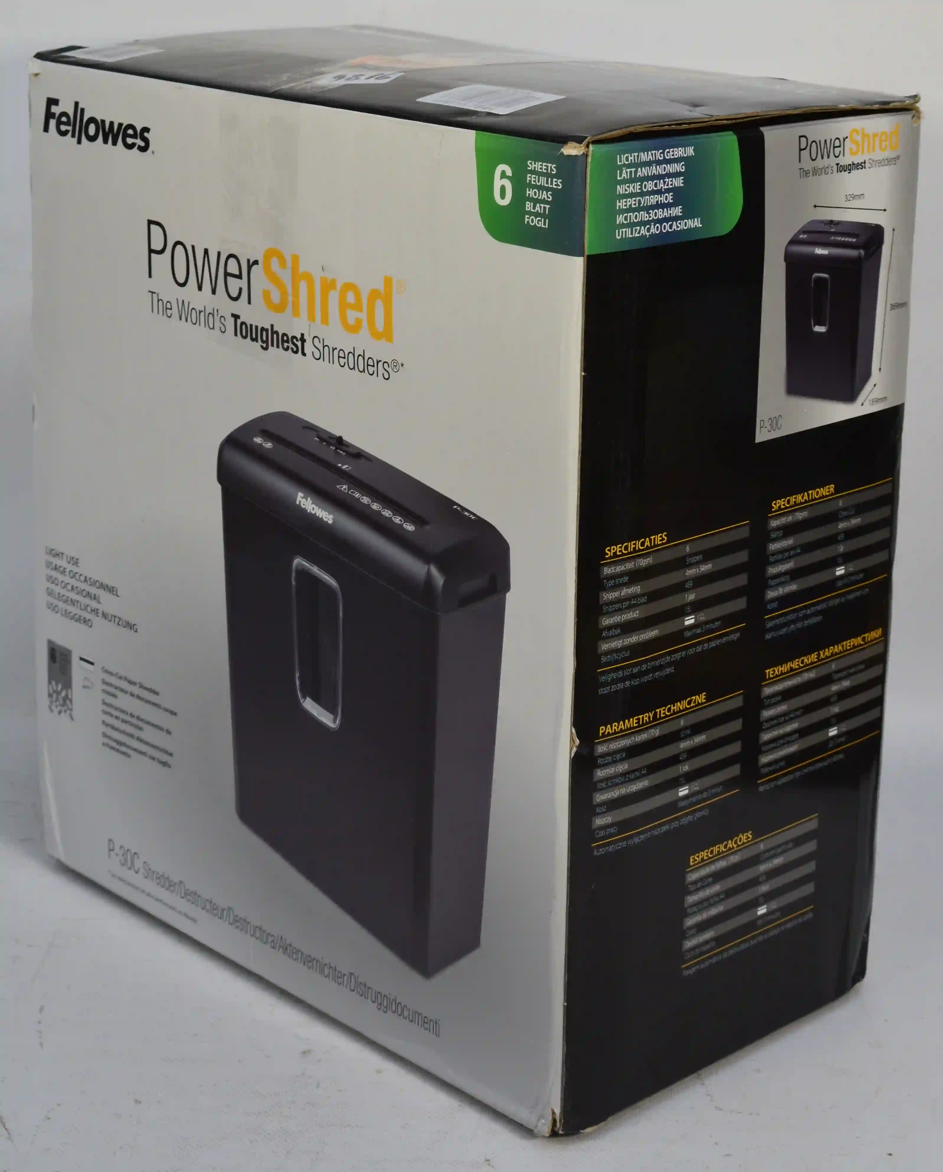 Шредер FELLOWES Powershred P-30C (FS-60081) k6 000009816