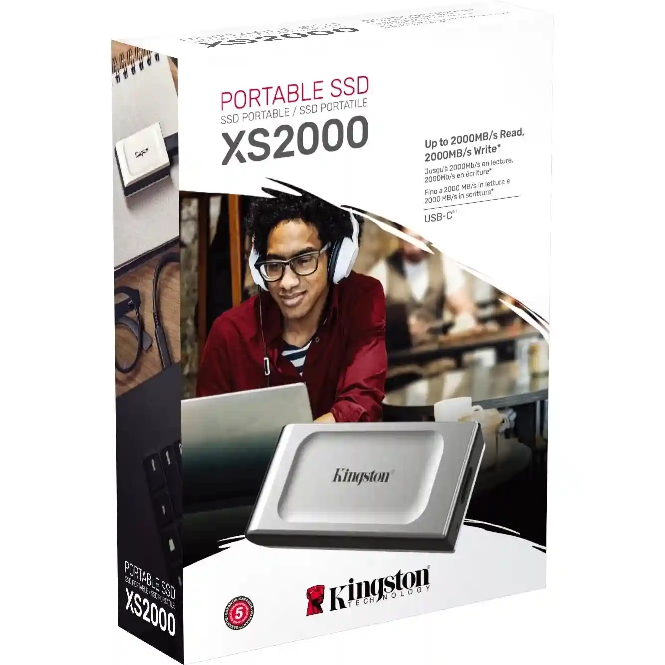 Внешний SSD диск KINGSTON SXS2000, 4000GB, USB 3.2, Type-C (SXS2000/4000G)