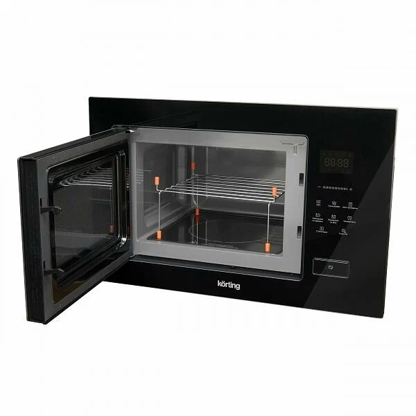 Встраиваемая микроволновая печь KORTING KMI 827 GN, чёрное стекло