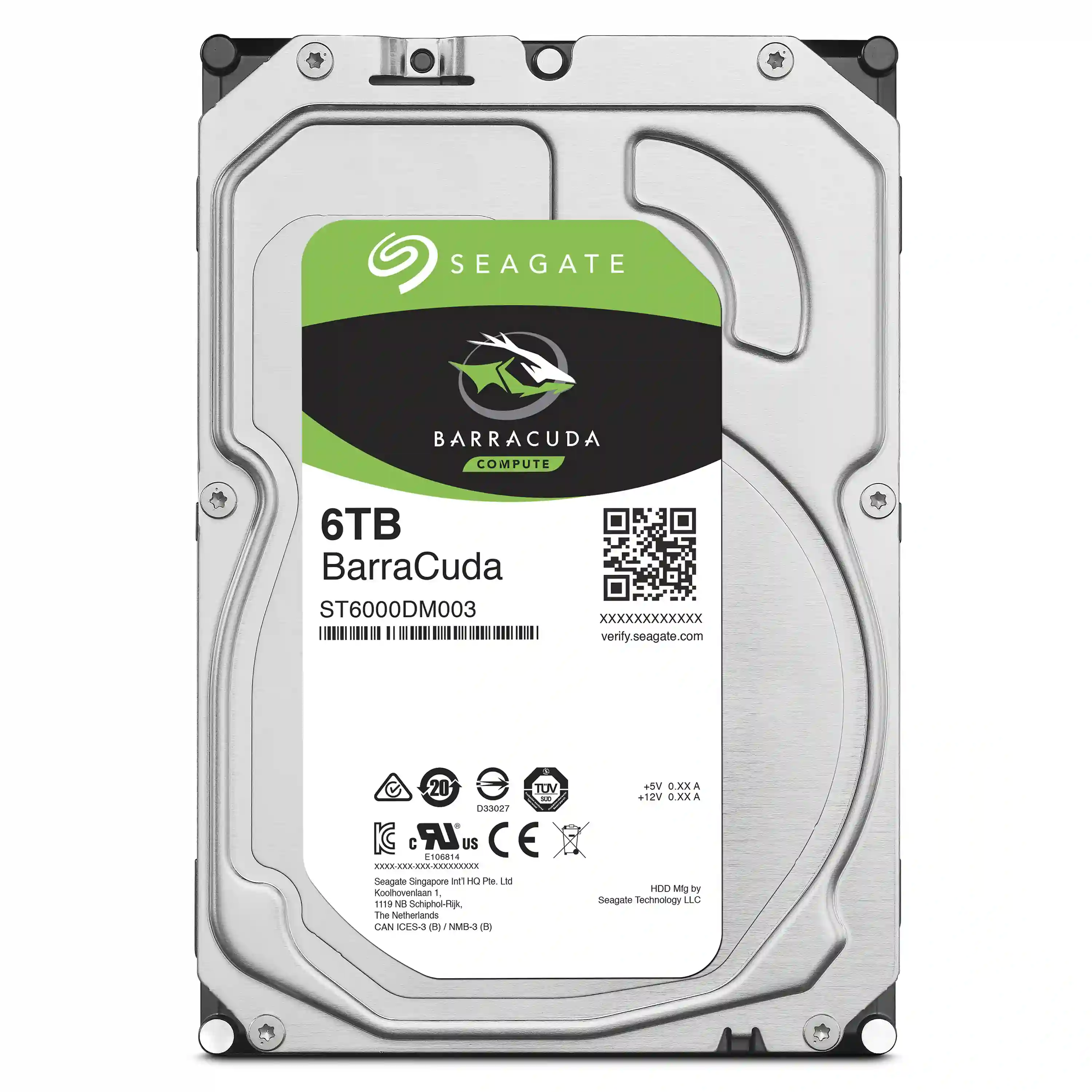 Внутренний HDD диск SEAGATE Barracuda 6TB, SATA3, 3.5" (ST6000DM003)