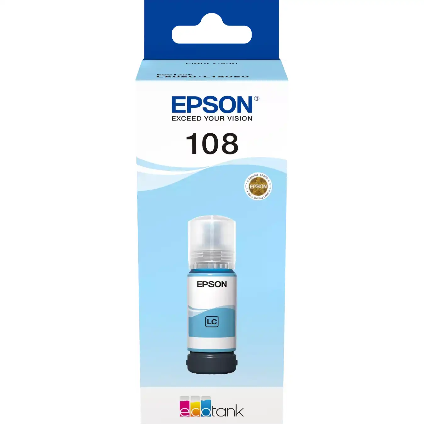 Чернила EPSON 108 Light Cyan (C13T09C54A)