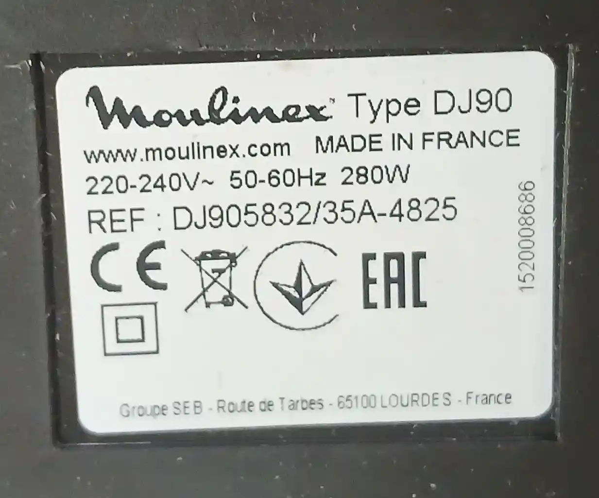 Мультирезка MOULINEX DJ905832 k4 000099735