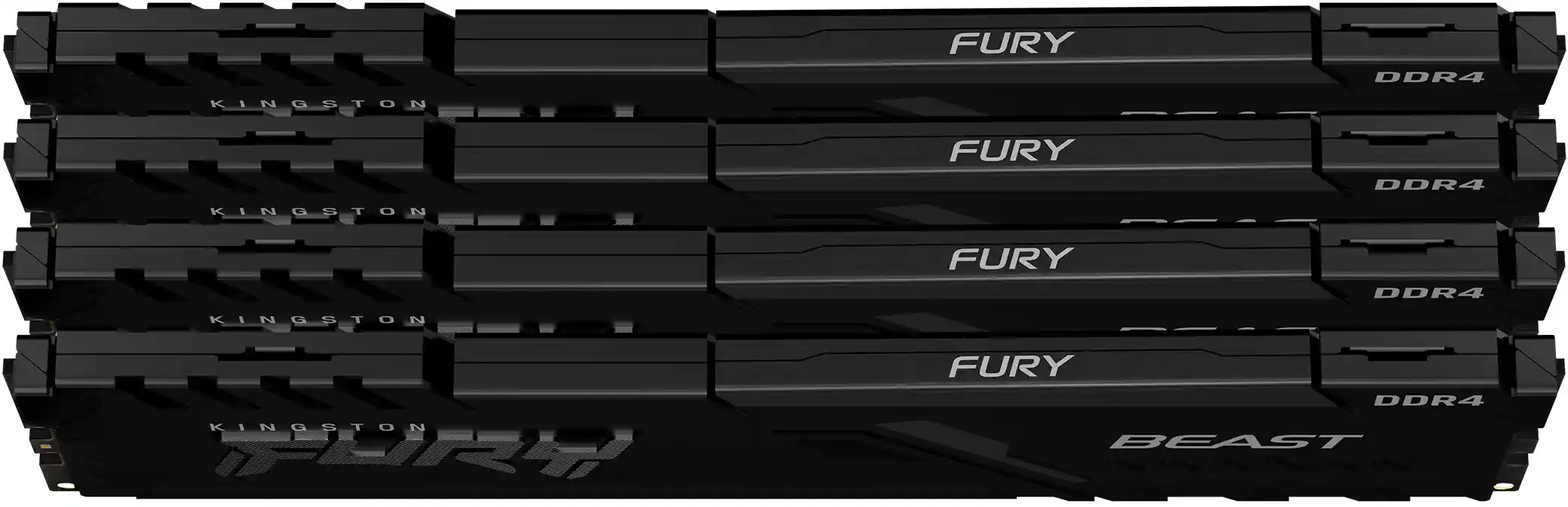 Оперативная память KINGSTON FURY Beast Black RGB DIMM DDR4 64GB (4x16GB) 3600 MHz (KF436C18BBK4/64)