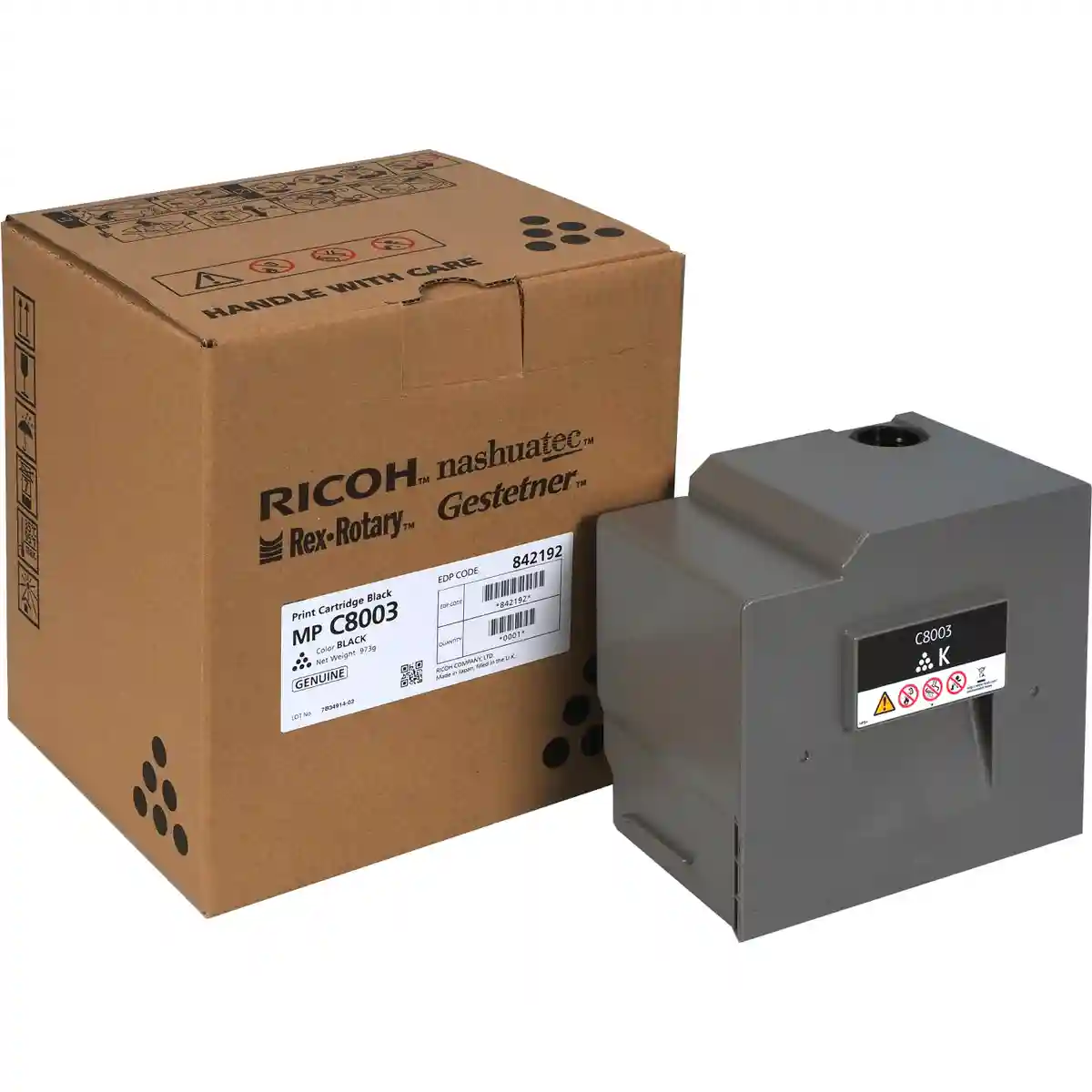 Тонер-картридж для лазерного принтера RICOH type MP C8003 Black (842192) картридж для лазернего принтера ricoh sp c310e пурпурный оригинал