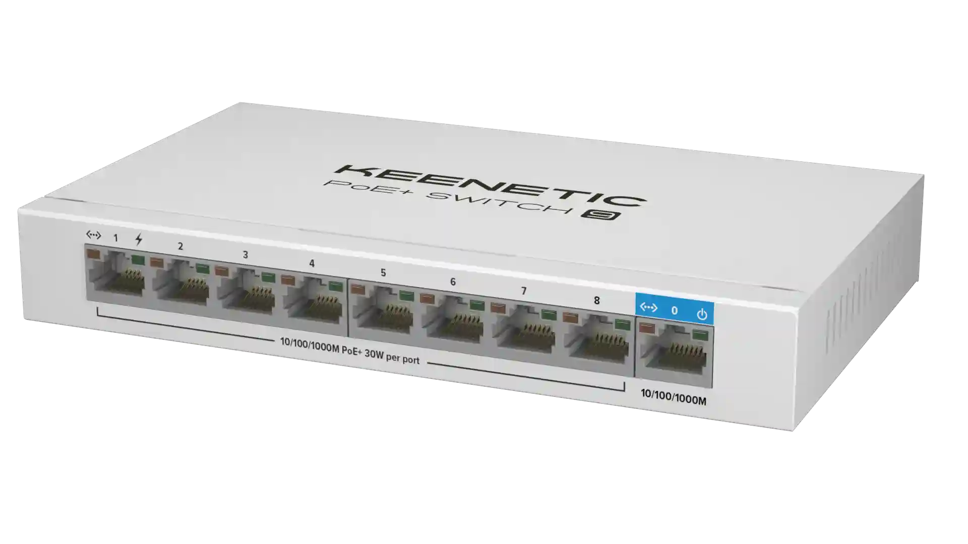 Коммутатор неуправляемый KEENETIC Keenetic PoE+ Switch 9 (KN-4710)