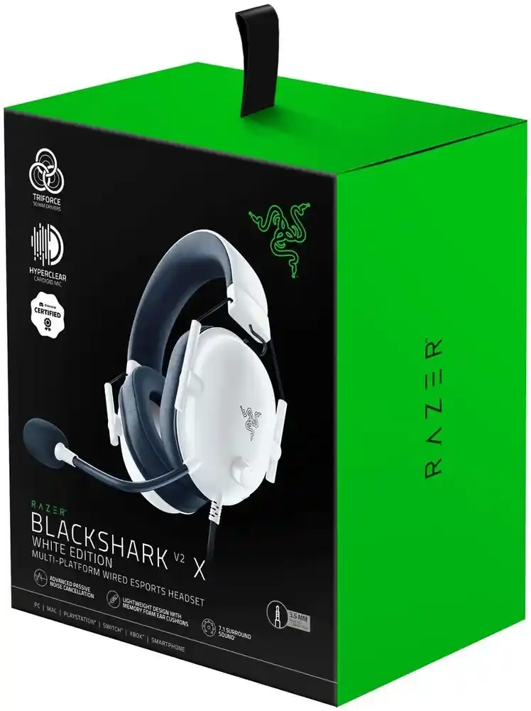 Гарнитура игровая RAZER Blackshark V2 X White/Black (RZ04-03240700-R3M1)