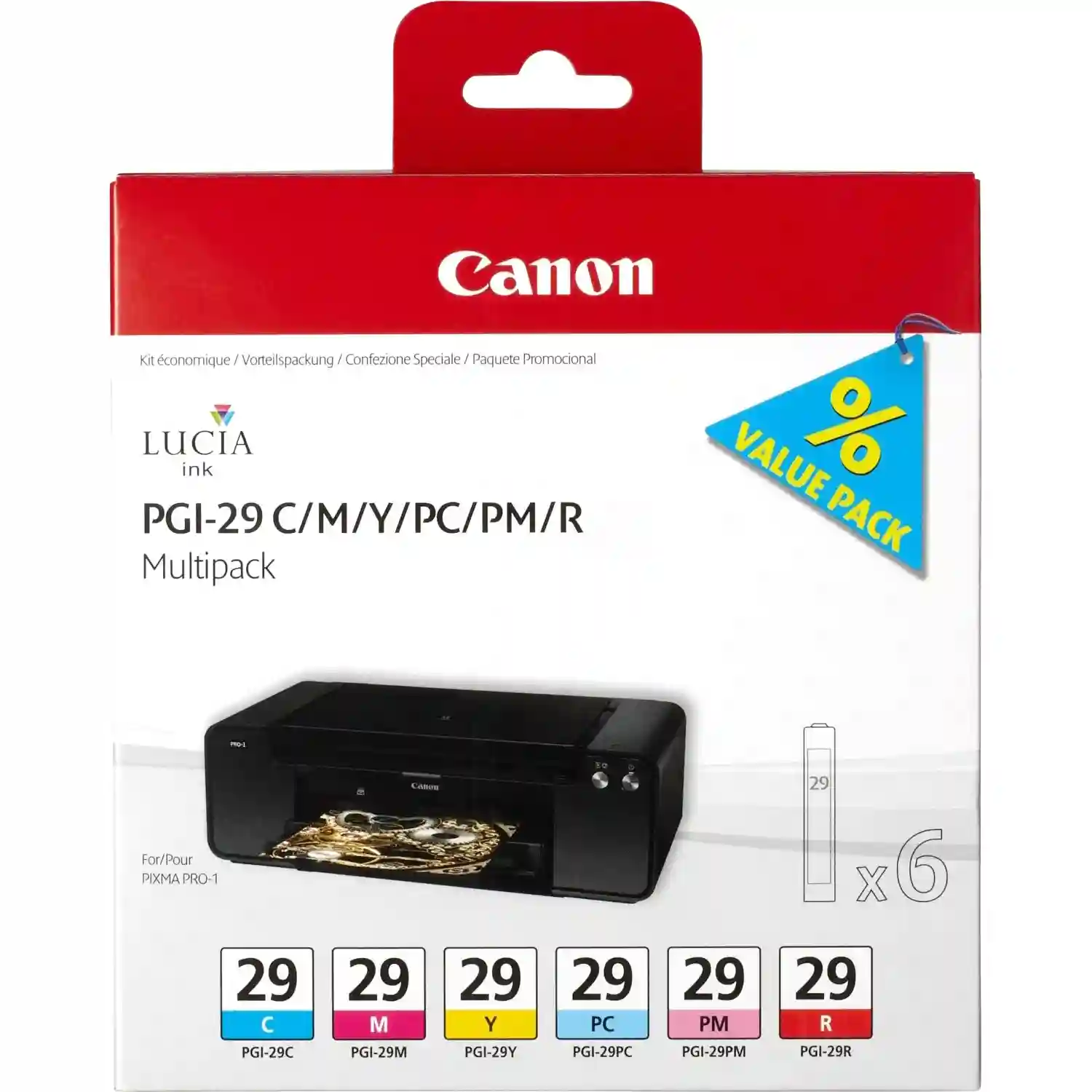 Набор картриджей для струйного принтера CANON PGI-29 CMY/PC/PM/R (4873B005)