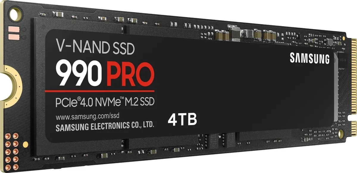 Внутренний SSD диск SAMSUNG 990 PRO 4000GB, M.2 (MZ-V9P4T0BW)